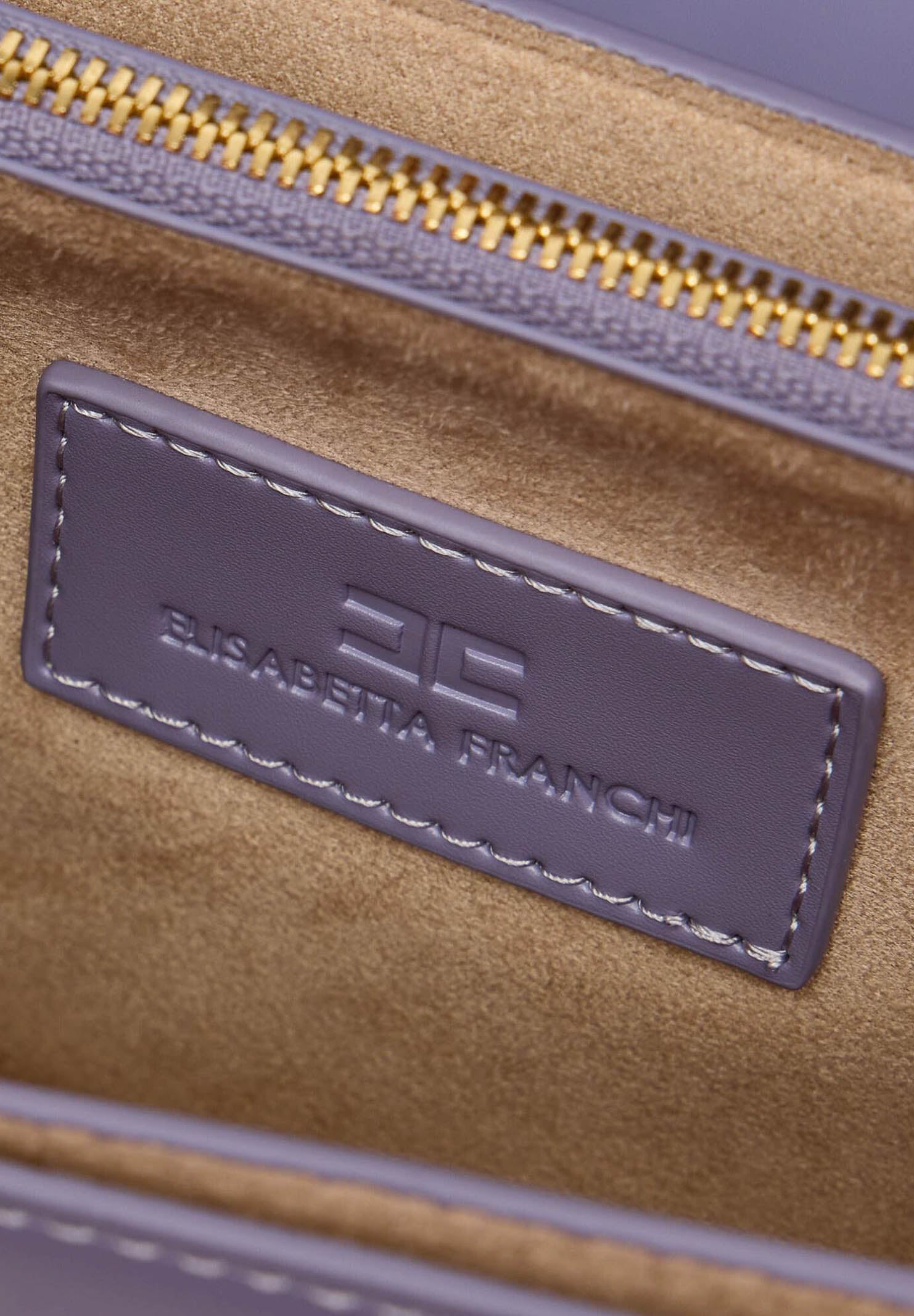 ELISABETTA FRANCHI Borsa a tracolla lilla da donna con logo BS91A61E2 EV7 ELISABETTA FRANCHI