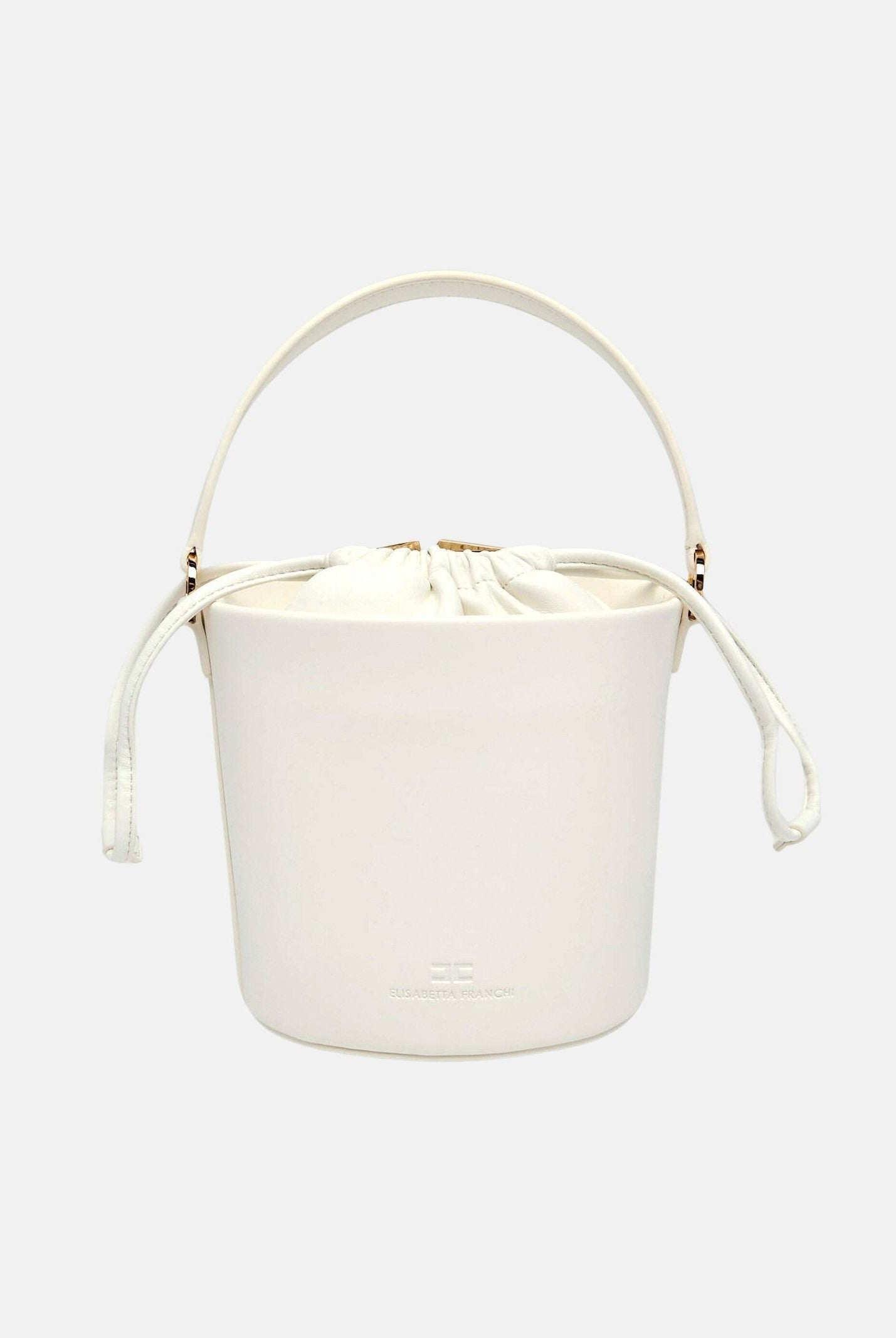ELISABETTA FRANCHI Borsa a secchiello avorio da donna BS92A61E2 360 ELISABETTA FRANCHI