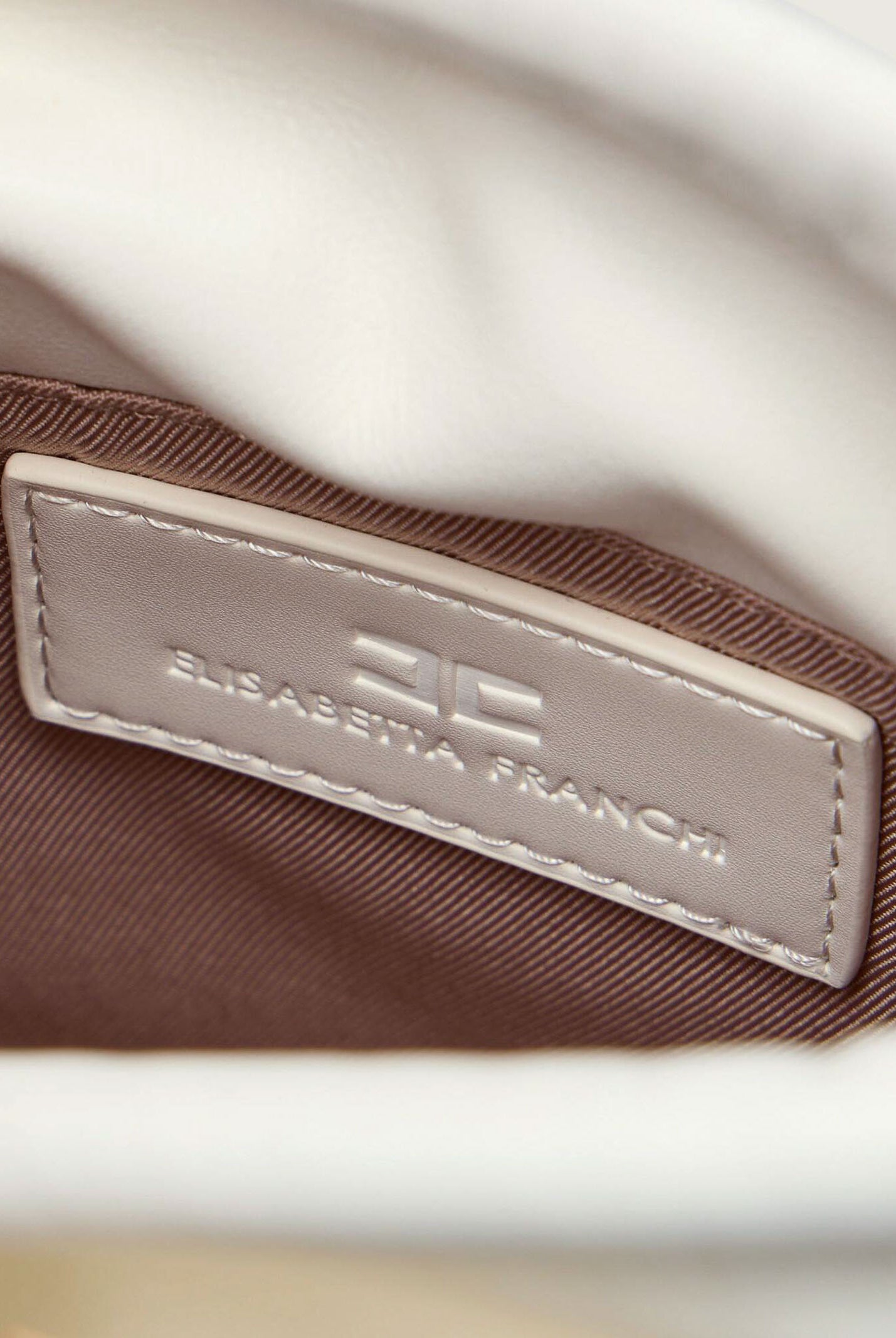 ELISABETTA FRANCHI Borsa a secchiello avorio da donna BS92A61E2 360 ELISABETTA FRANCHI