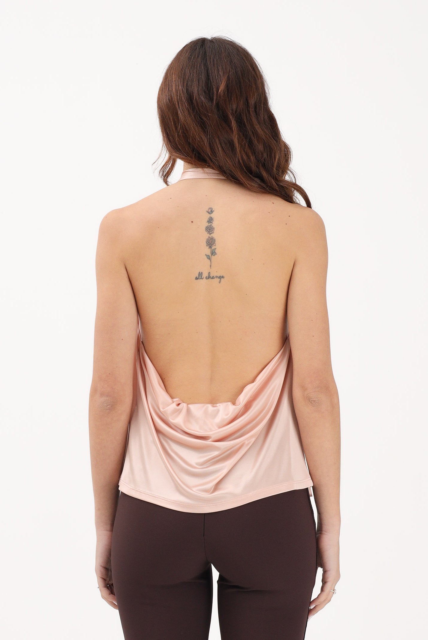 ELISABETTA FRANCHI Top rosa da donna con schiena scoperta CN00863E2 EA1 ELISABETTA FRANCHI
