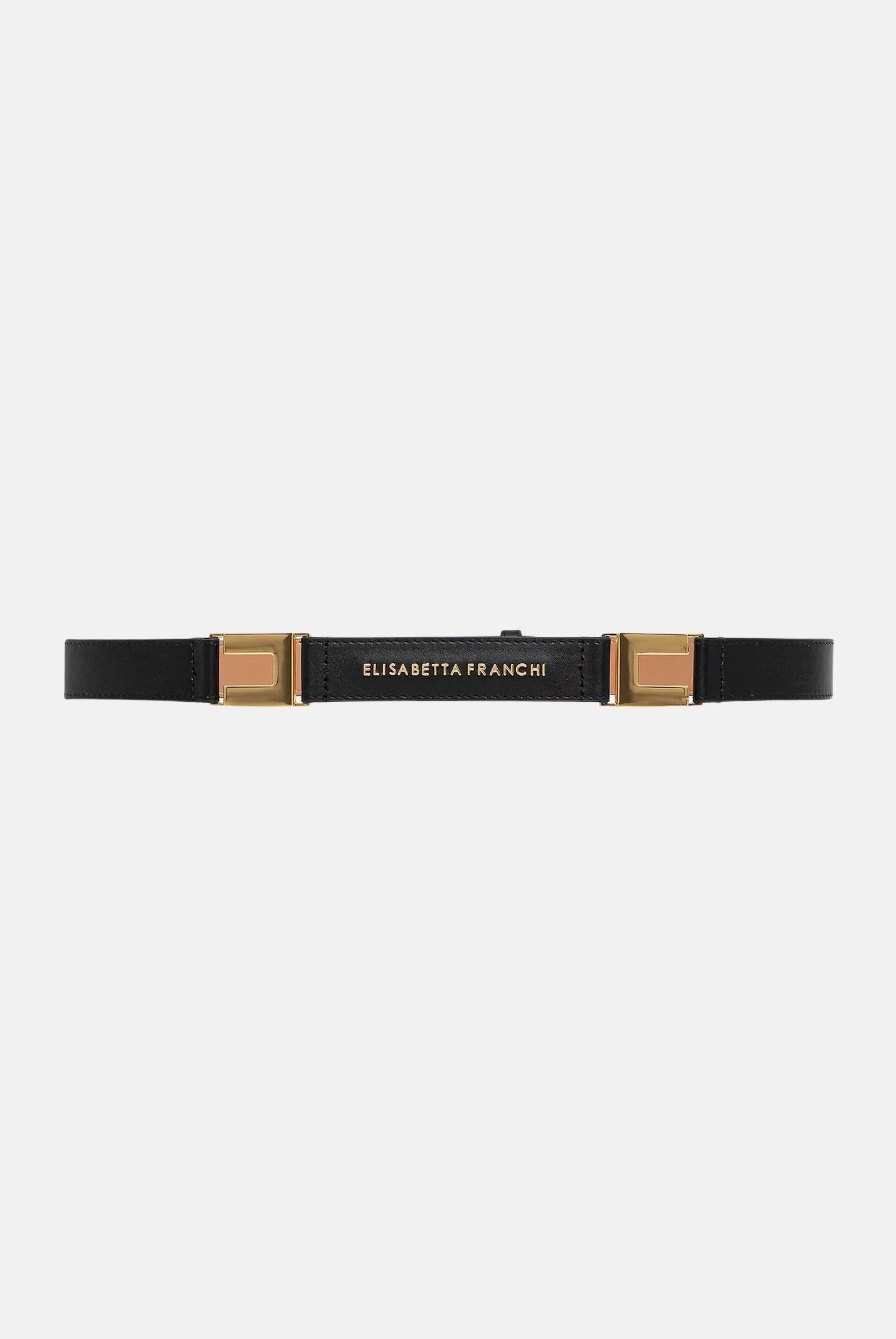 ELISABETTA FRANCHI Cintura nera da donna con logo CT09S61E2 110 ELISABETTA FRANCHI