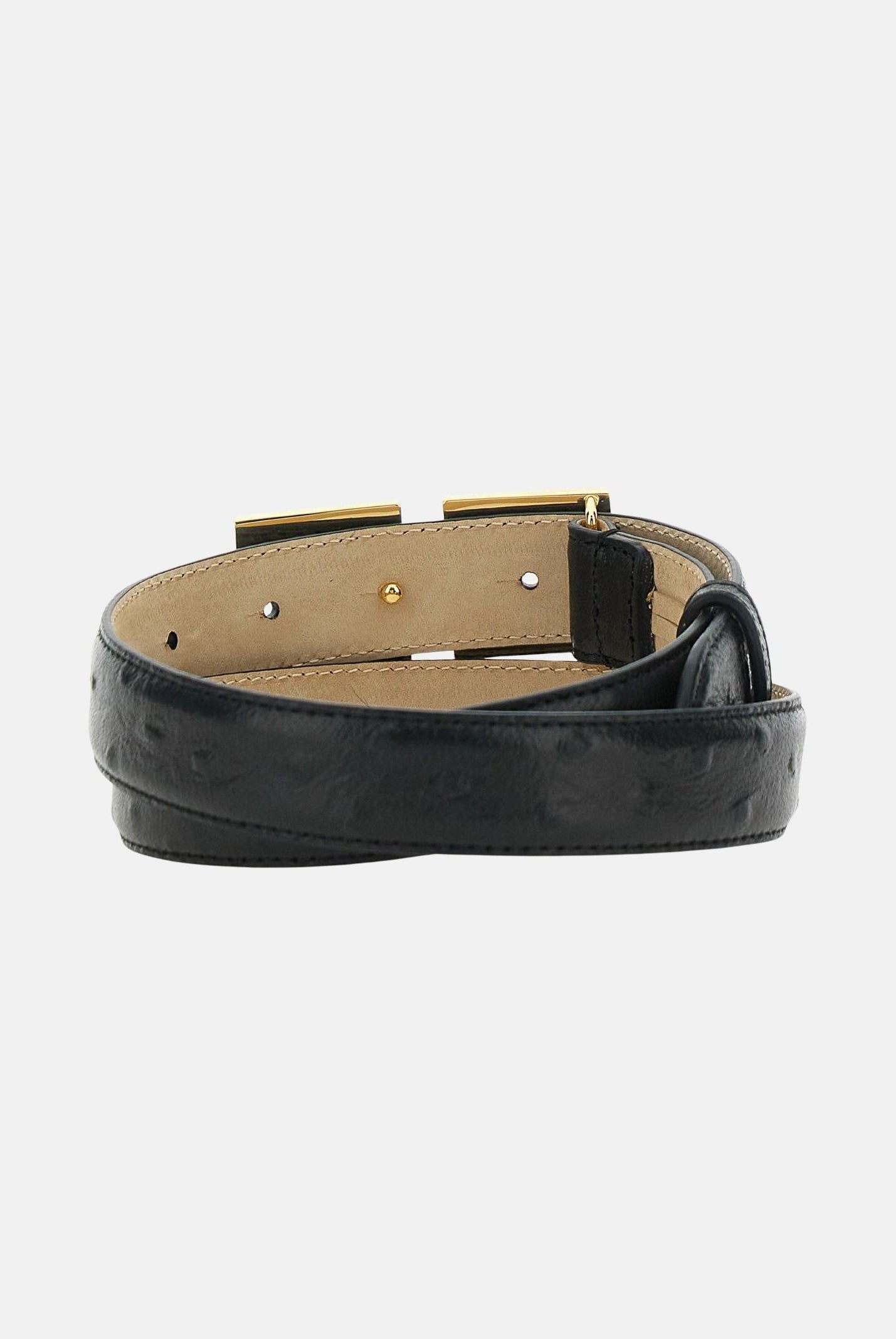 ELISABETTA FRANCHI Cintura nera da donna con fibbia doppia c CT25S62E2 110 ELISABETTA FRANCHI