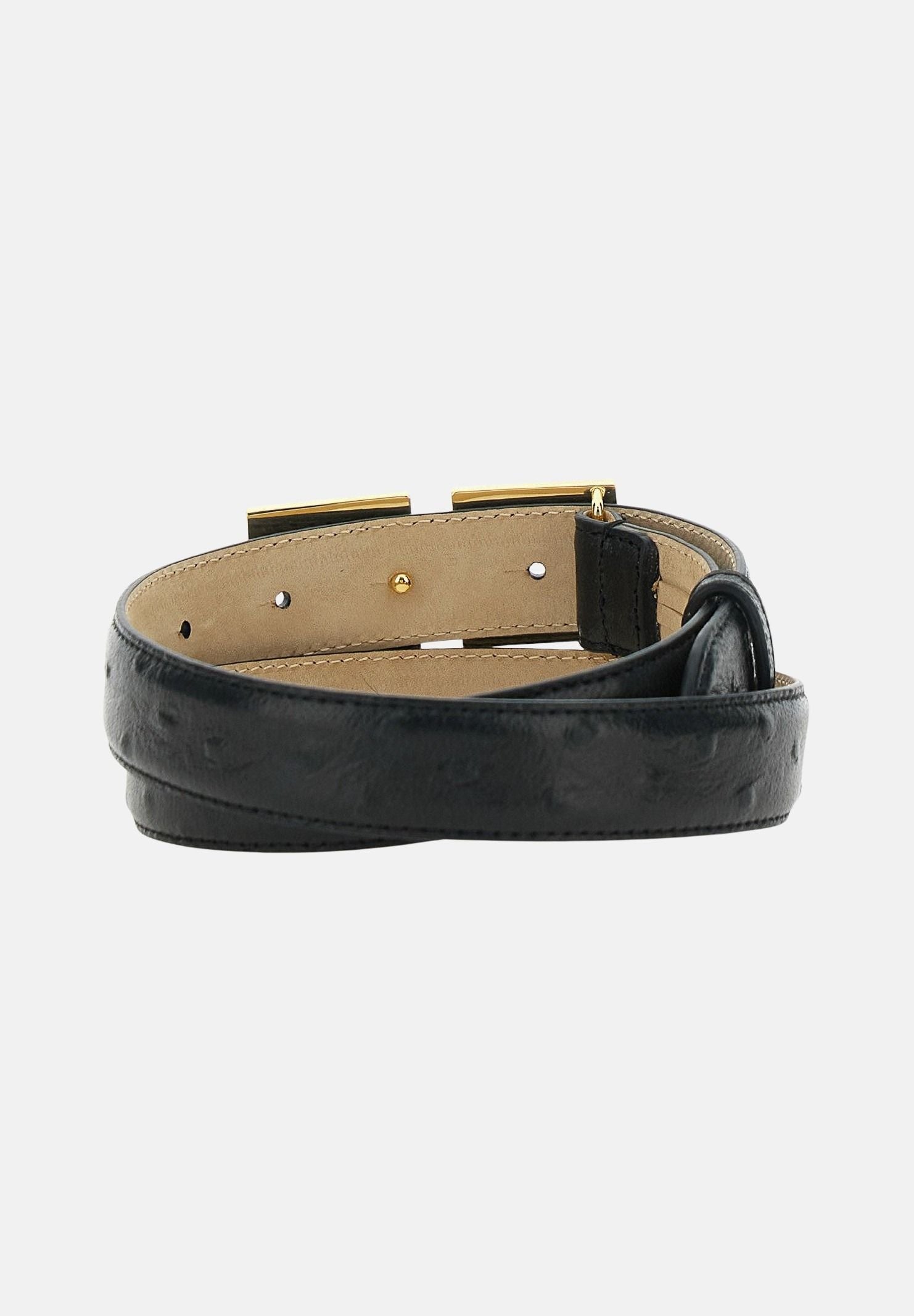 ELISABETTA FRANCHI Cintura nera da donna con fibbia doppia c CT25S62E2 110 ELISABETTA FRANCHI