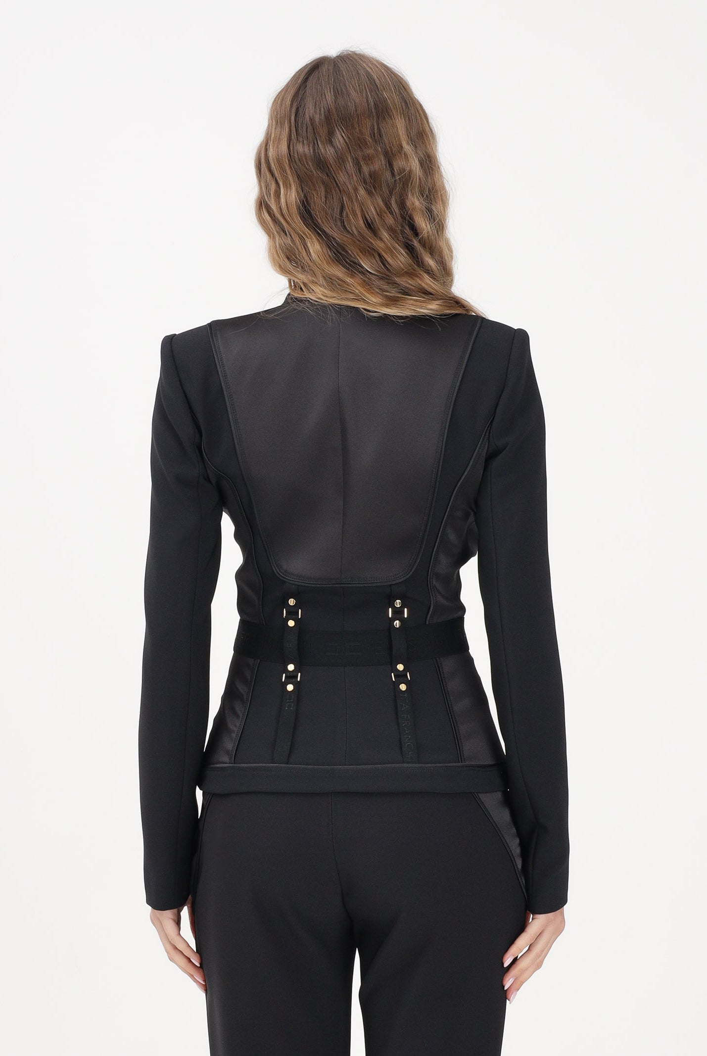 ELISABETTA FRANCHI Giacca bustier nera da donna GI23362E2 110 ELISABETTA FRANCHI