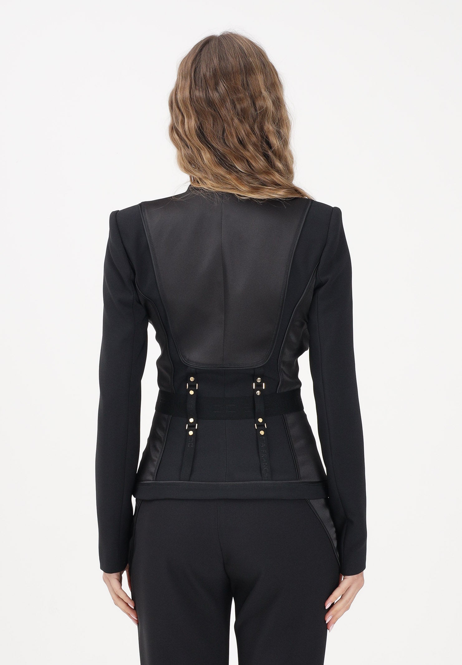 ELISABETTA FRANCHI Giacca bustier nera da donna GI23362E2 110 ELISABETTA FRANCHI