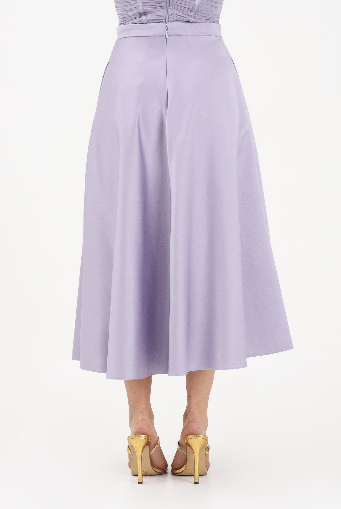 ELISABETTA FRANCHI Gonna midi lilla da donna GO15661E2 EV7 ELISABETTA FRANCHI