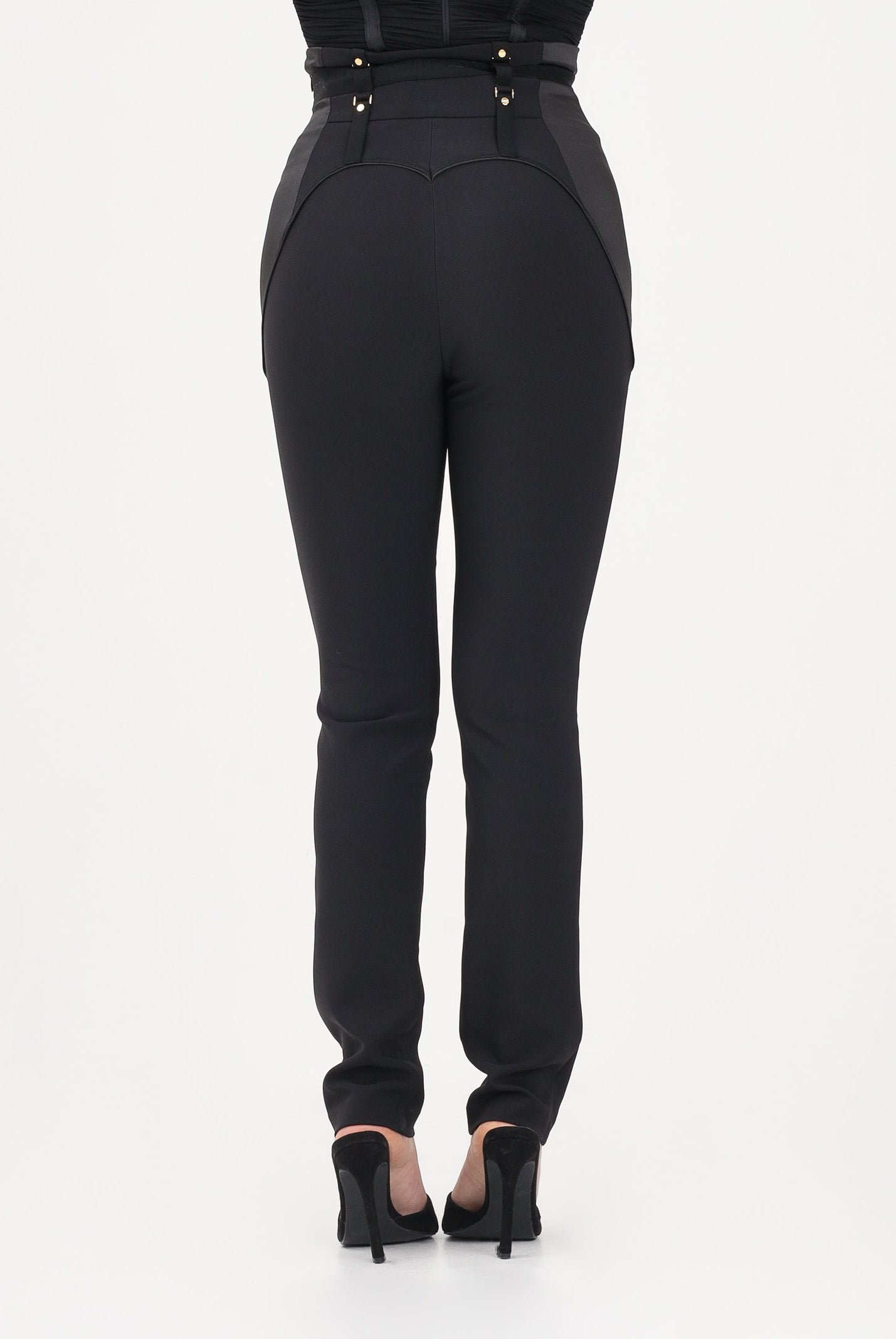 ELISABETTA FRANCHI Pantalone elegante nero da donna con bustier PA18062E2 110 ELISABETTA FRANCHI