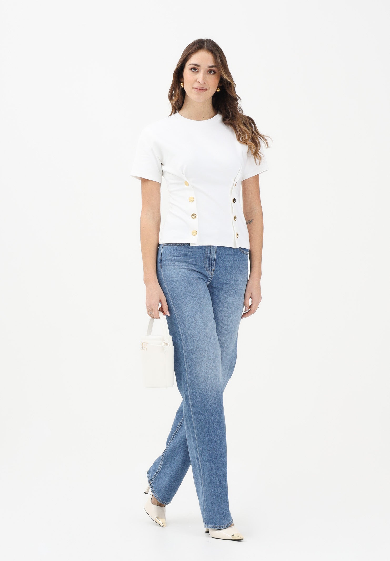 ELISABETTA FRANCHI Jeans in denim chiaro da donna PJ21I61E2 192 ELISABETTA FRANCHI