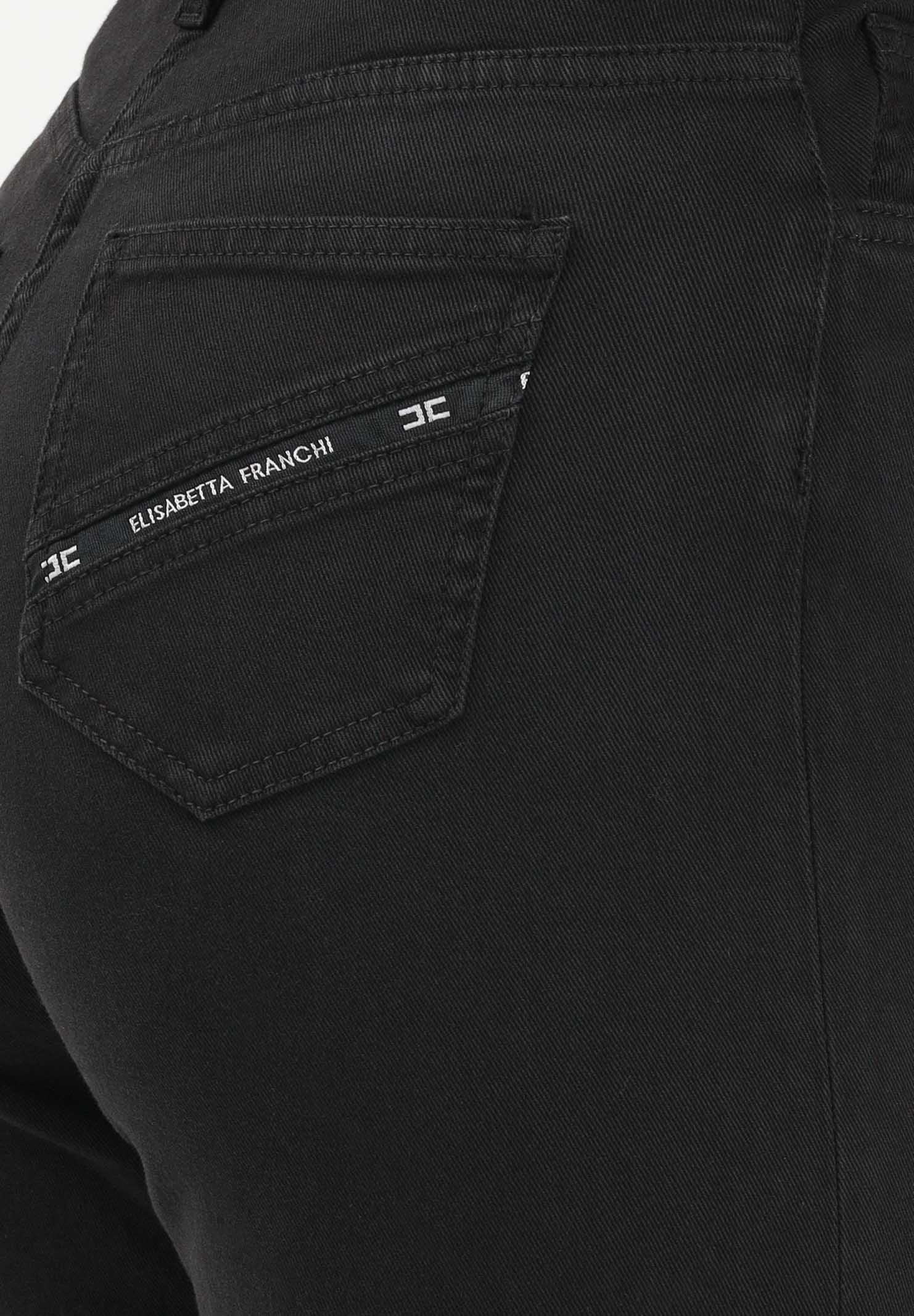 ELISABETTA FRANCHI Jeans a palazzo nero da donna PJ23N61E2 110 ELISABETTA FRANCHI
