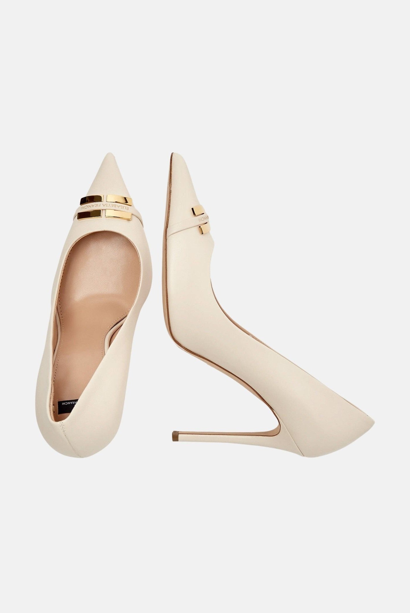 ELISABETTA FRANCHI Decollete burro da donna con dettaglio logo SA15L61E2 193 ELISABETTA FRANCHI