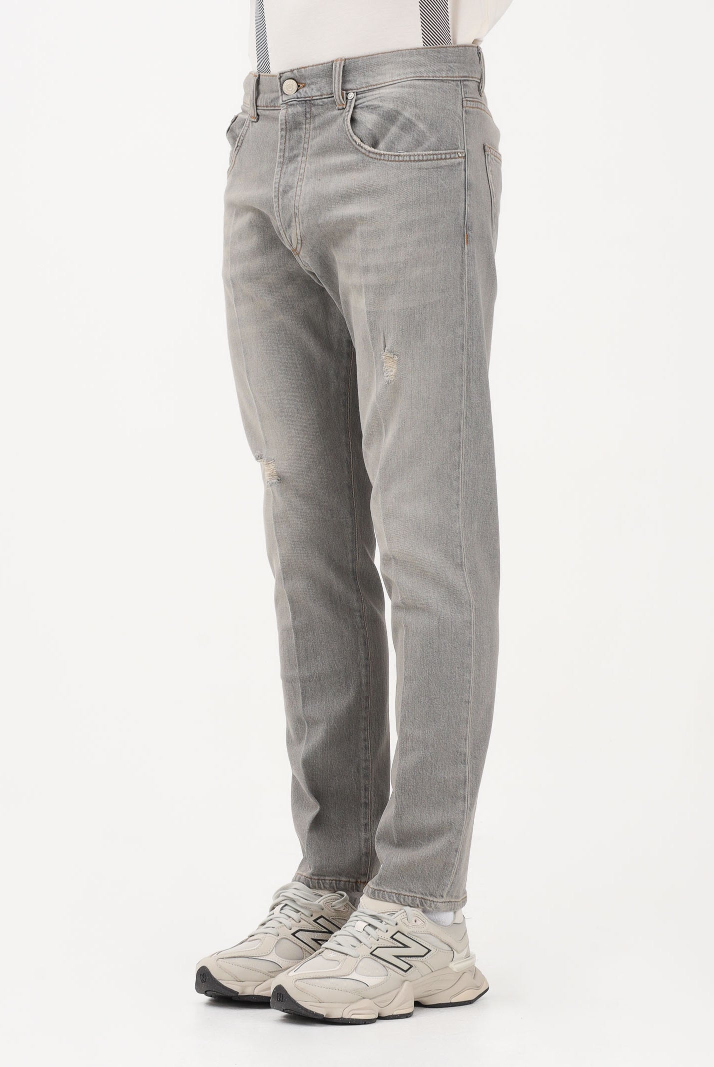 ENTRE AMIS Jeans in denim grigio sabbiato da uomo P26CHRIS2765L1052 2021 ENTRE AMIS