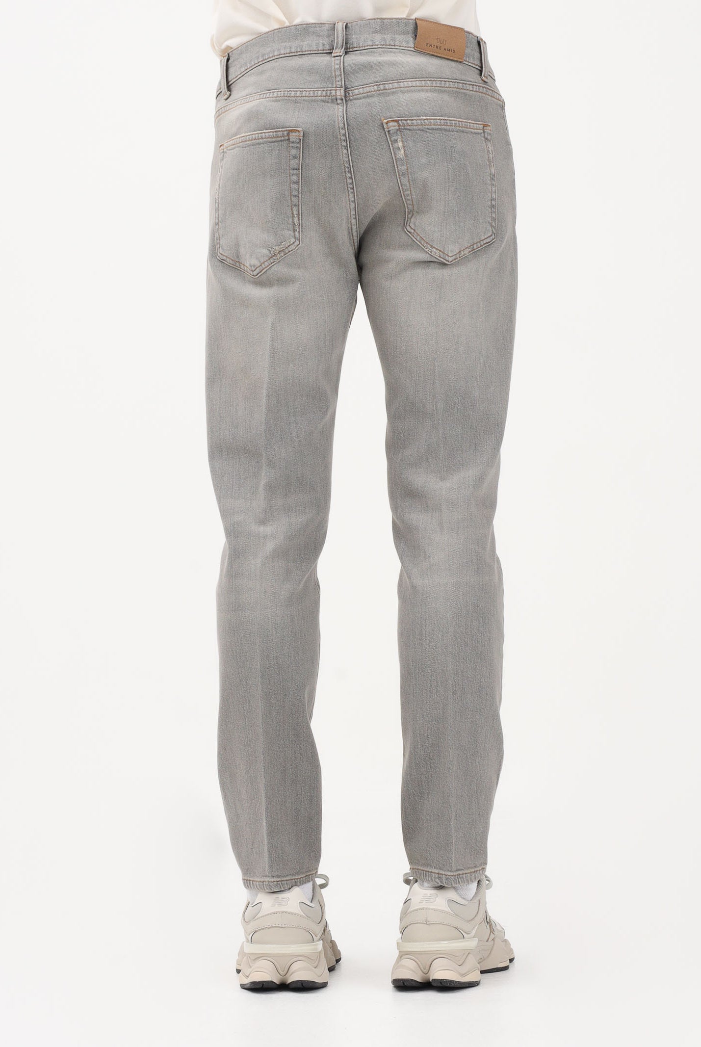 ENTRE AMIS Jeans in denim grigio sabbiato da uomo P26CHRIS2765L1052 2021 ENTRE AMIS