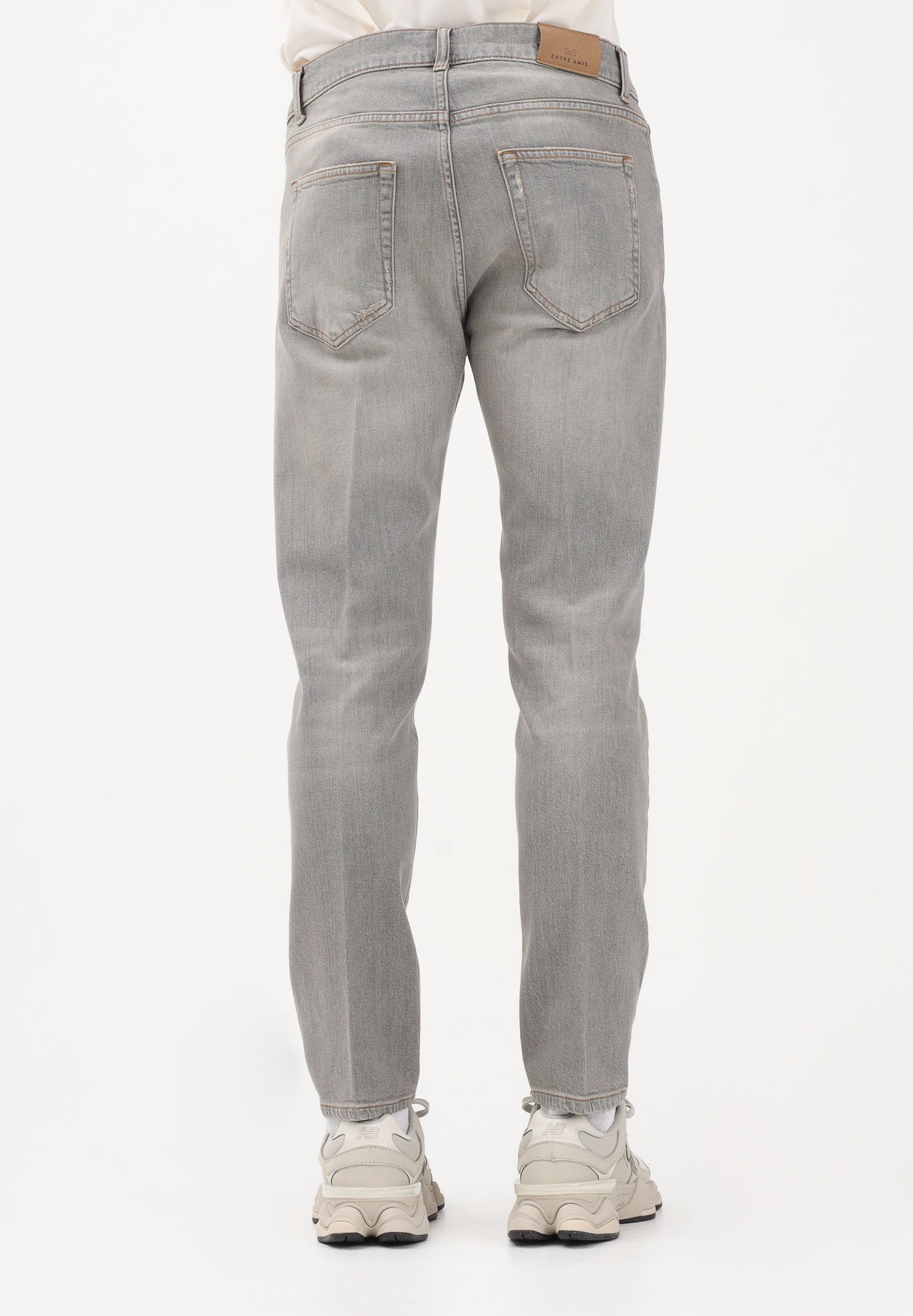 ENTRE AMIS Jeans in denim grigio sabbiato da uomo P26CHRIS2765L1052 2021 ENTRE AMIS