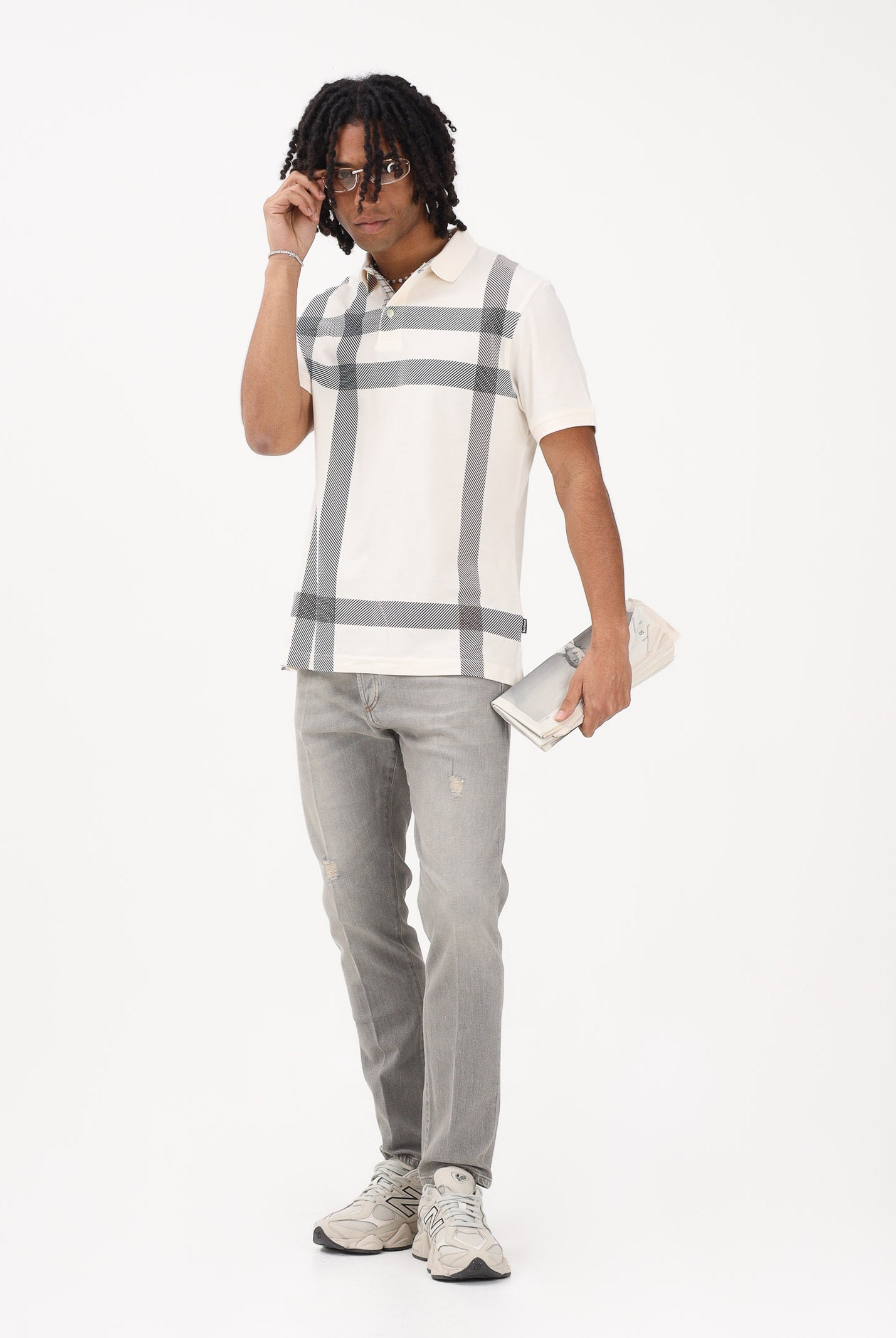 ENTRE AMIS Jeans in denim grigio sabbiato da uomo P26CHRIS2765L1052 2021 ENTRE AMIS