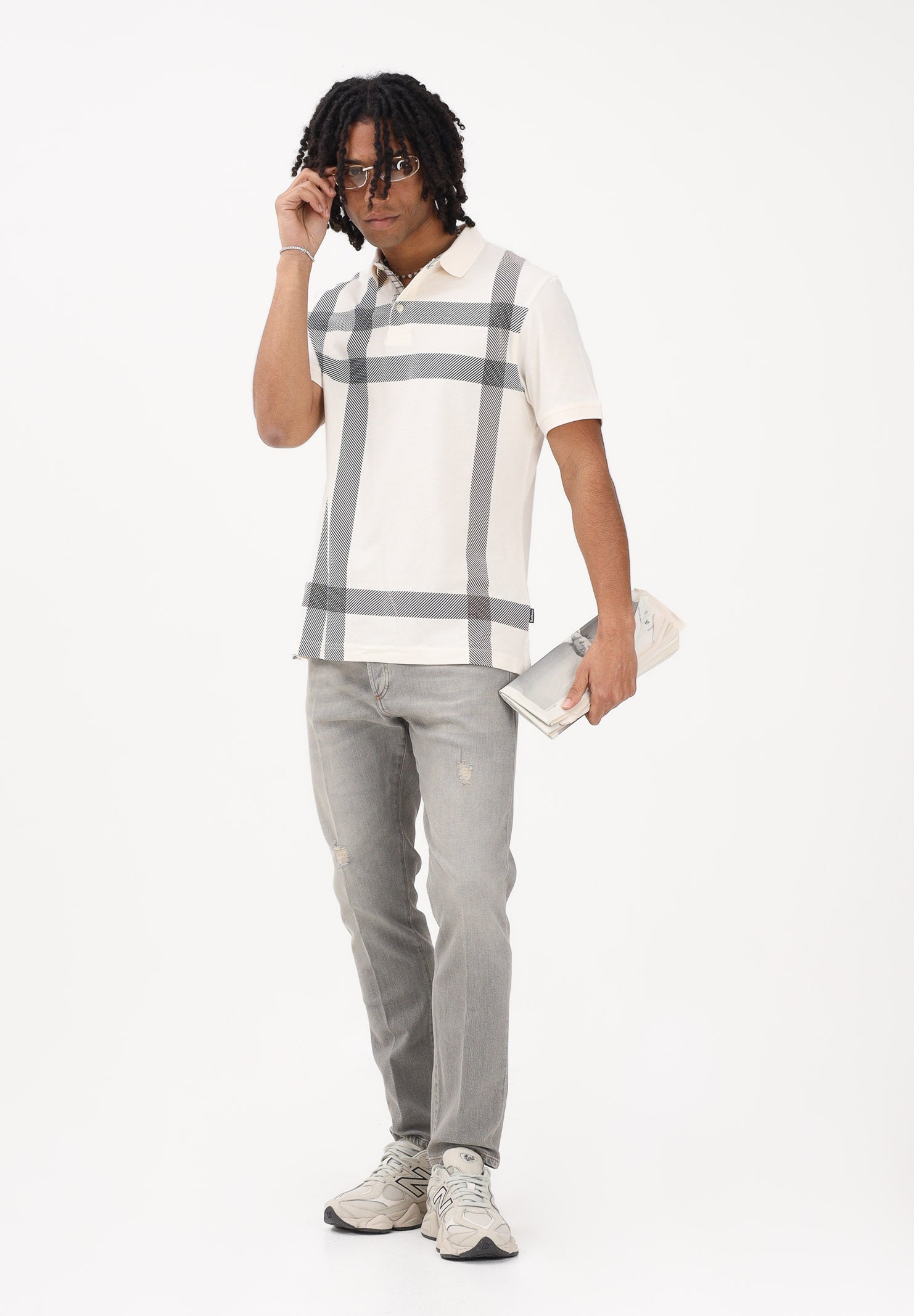 ENTRE AMIS Jeans in denim grigio sabbiato da uomo P26CHRIS2765L1052 2021 ENTRE AMIS