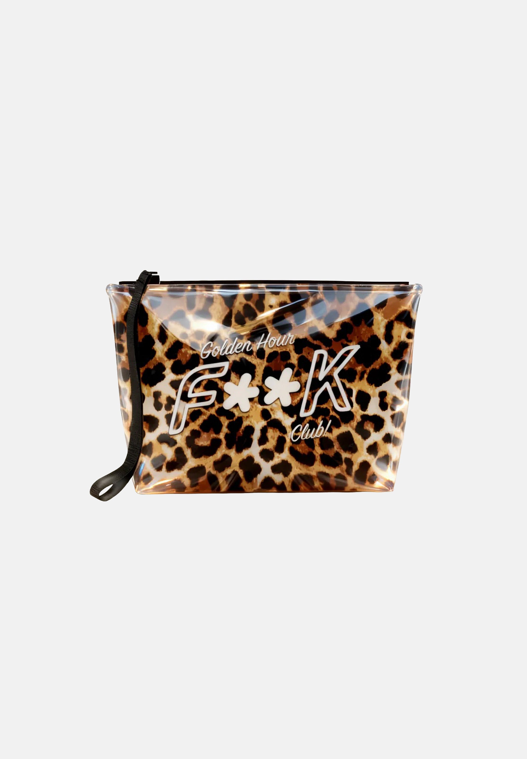 F**K pochette stampa leopard marrone da donna FA26-SU8906X01 . F**K