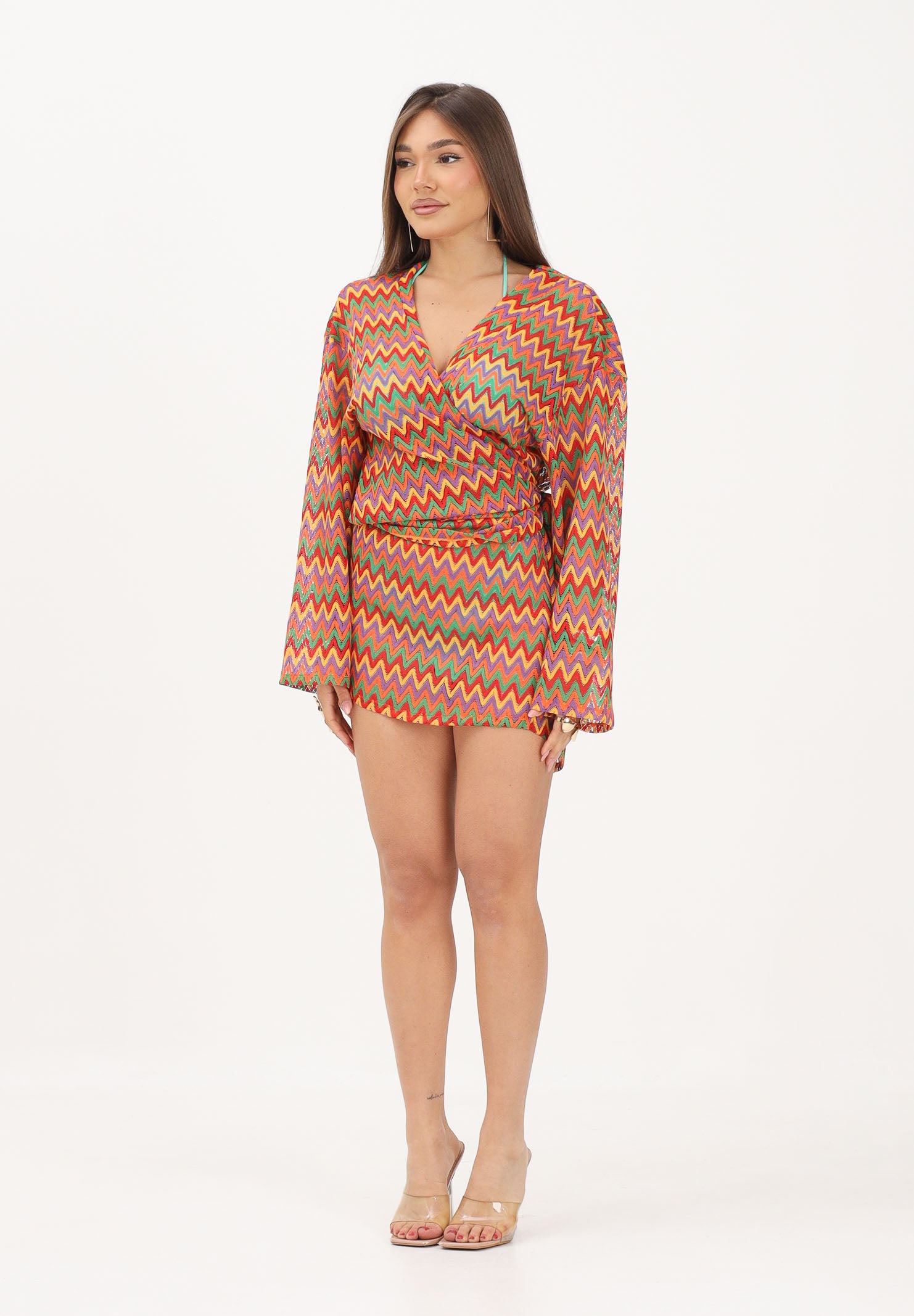 F**K Abito corto mare donna Multicolor fantasia multicolore donna. FK26-SW0236MC . F**K