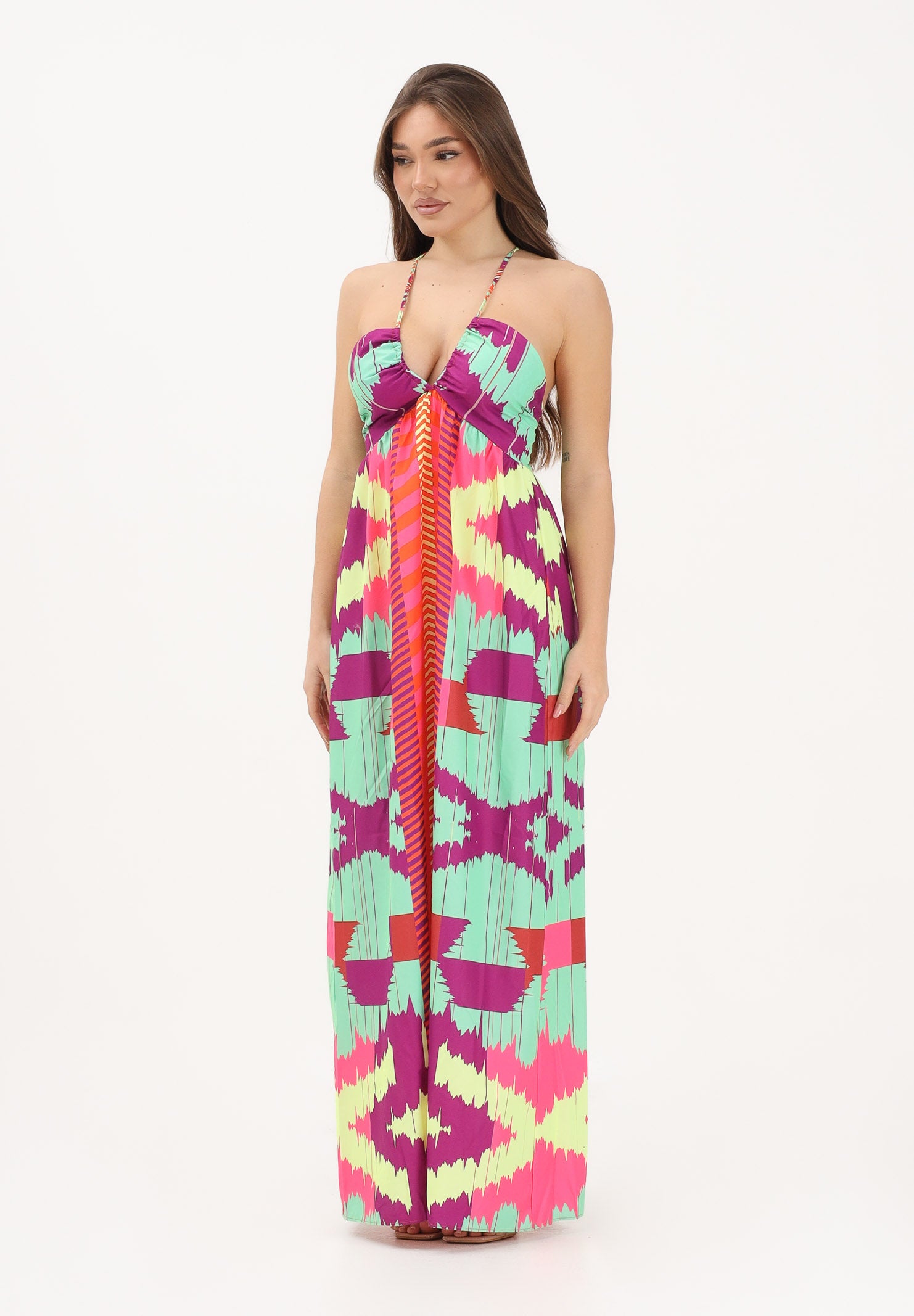 F**K Abito lungo multicolore da donna FK26-SW0266X13 . F**K