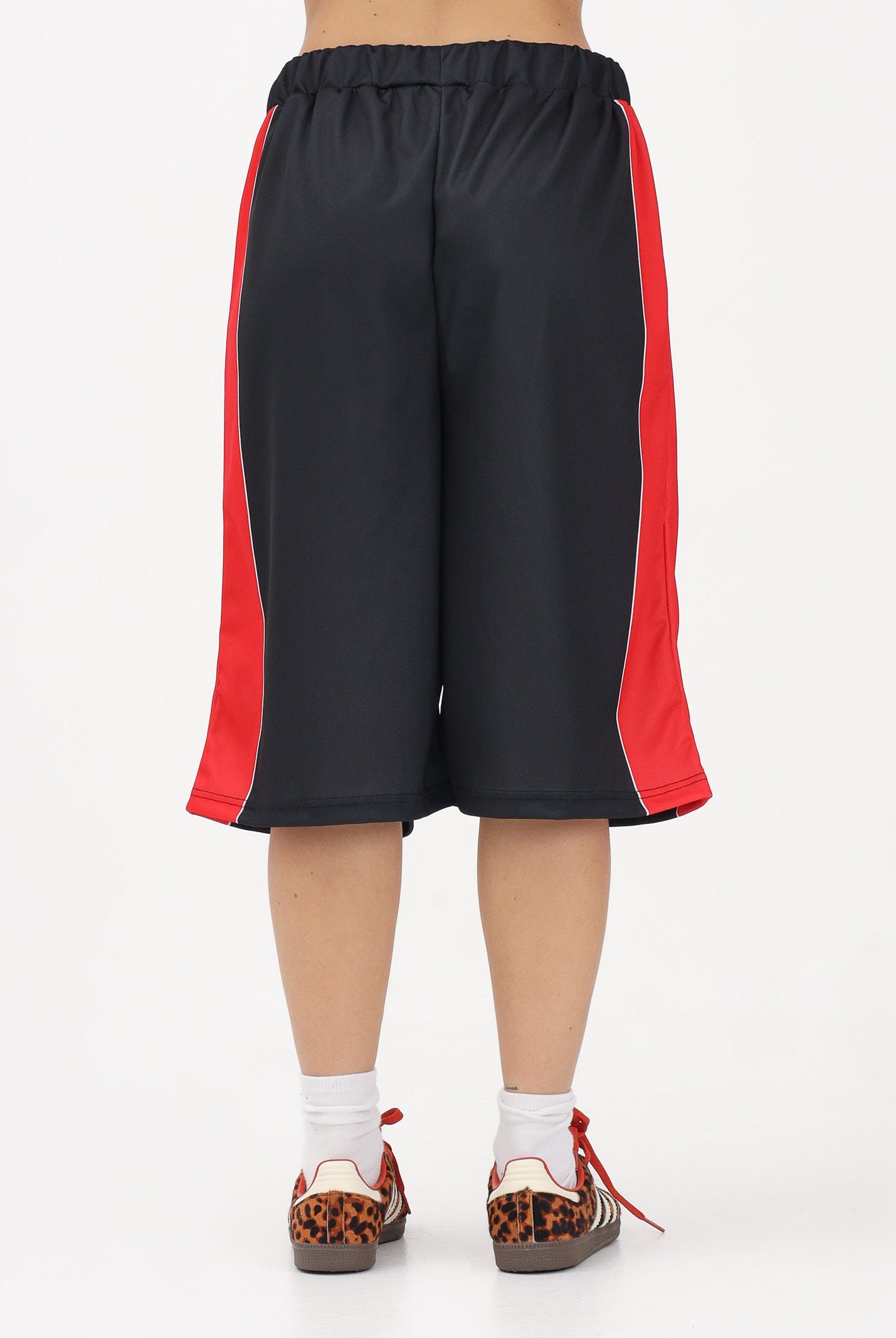 GCDS Shorts nero per donna, ragazzi e bambini con logo C1BJQL707J338 999R GCDS