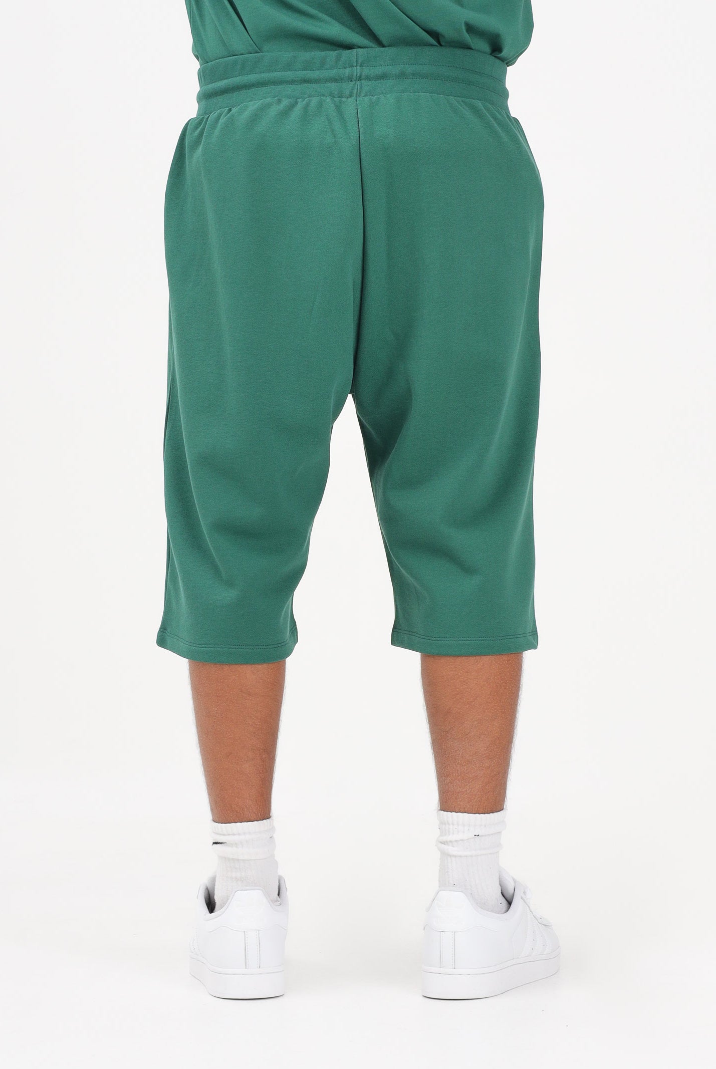 GCDS Shorts sportivo verde per uomo e donna con stampa logo C1MEQL216F004 883A GCDS