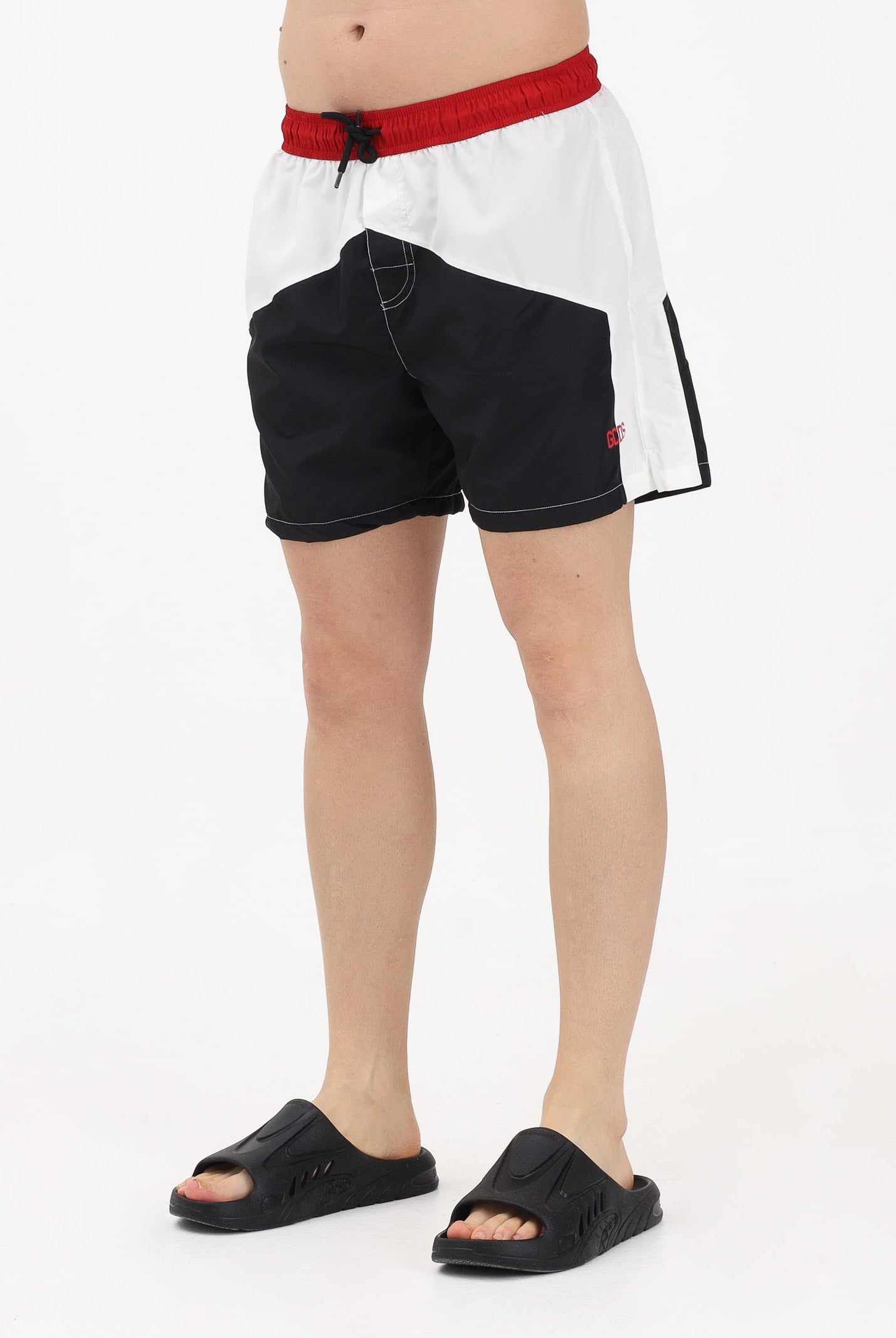 GCDS Shorts mare multicolore da uomo con logo C1MEQS246T016 999A GCDS