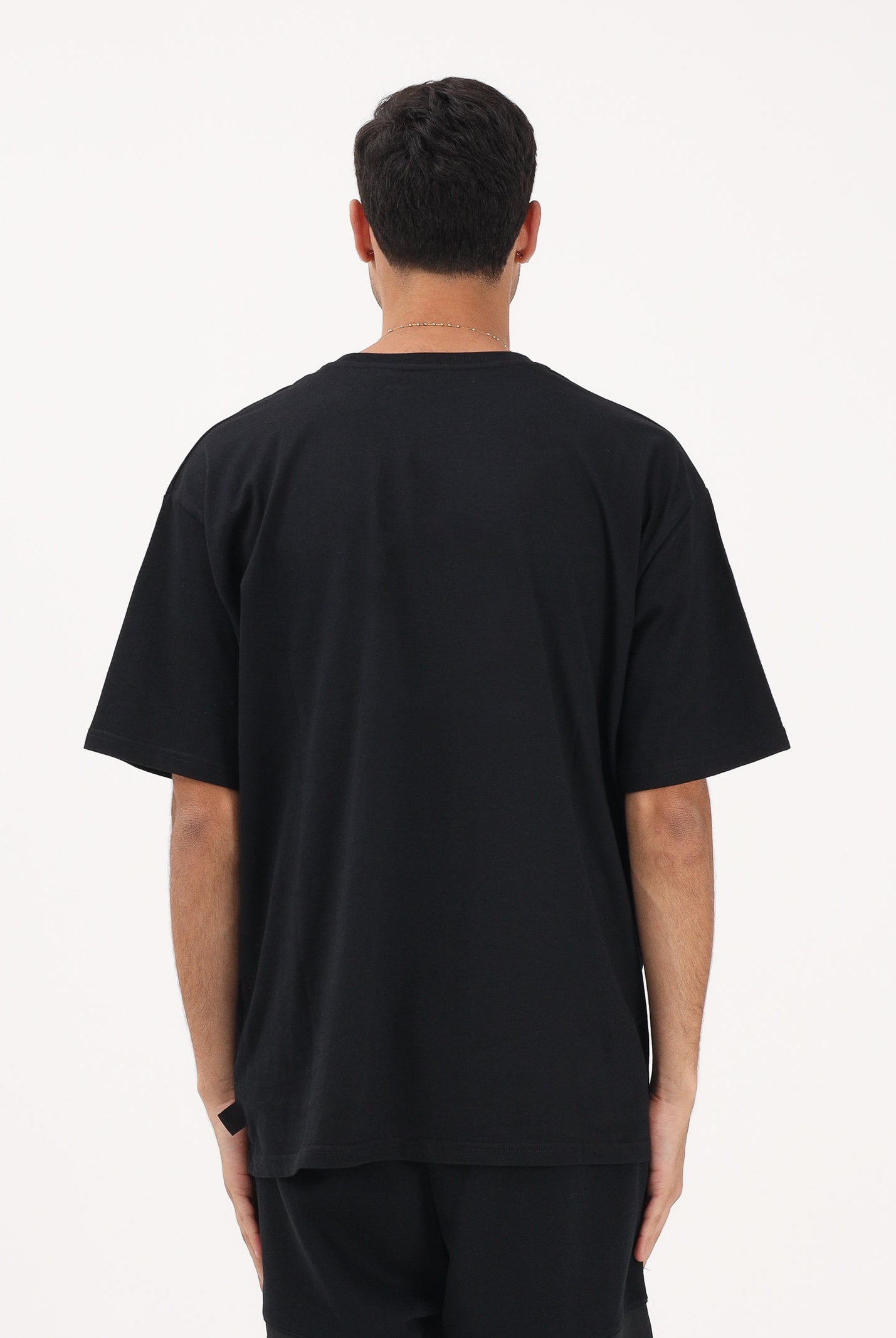 GCDS T-shirt a manica corta nera per uomo e donna con logo Z0MLQC109J101 999B GCDS