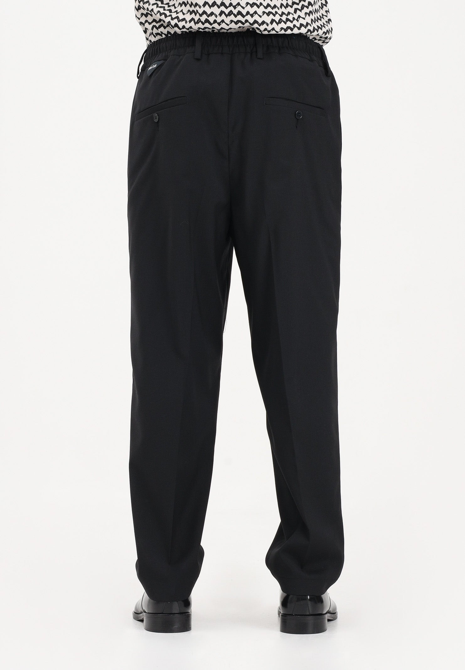 GOLDEN CRAFT Pantalone nero da uomo con vita elasticizzata GC1PSS266920 D001 GOLDEN CRAFT