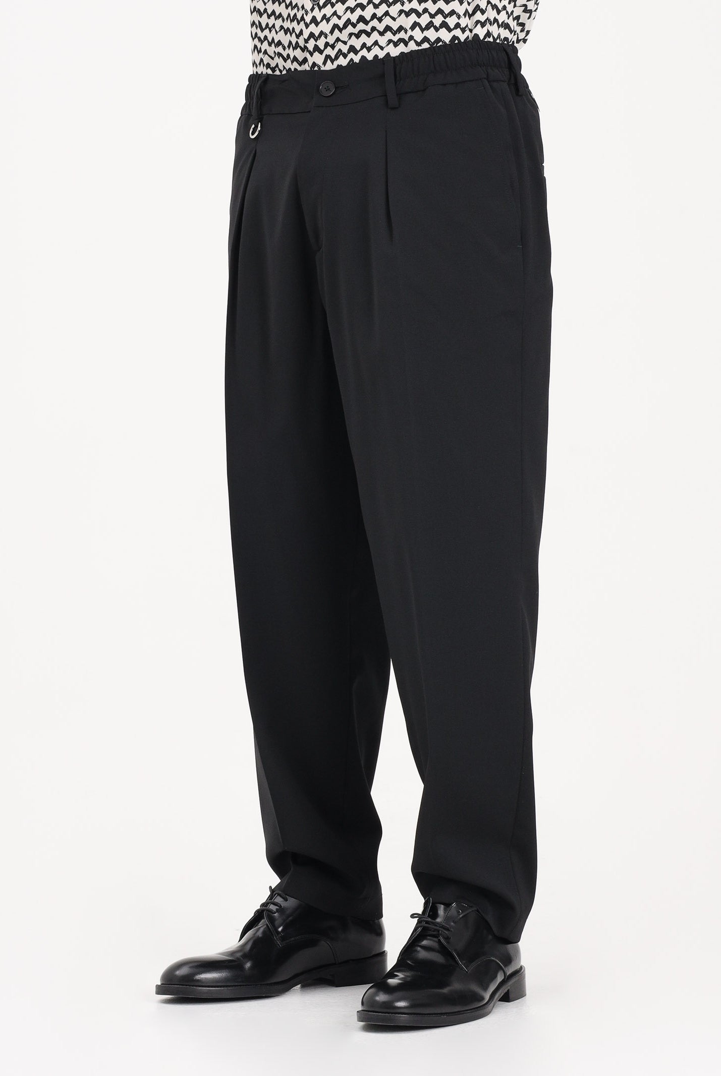 GOLDEN CRAFT Pantalone nero da uomo con vita elasticizzata GC1PSS266920 D001 GOLDEN CRAFT