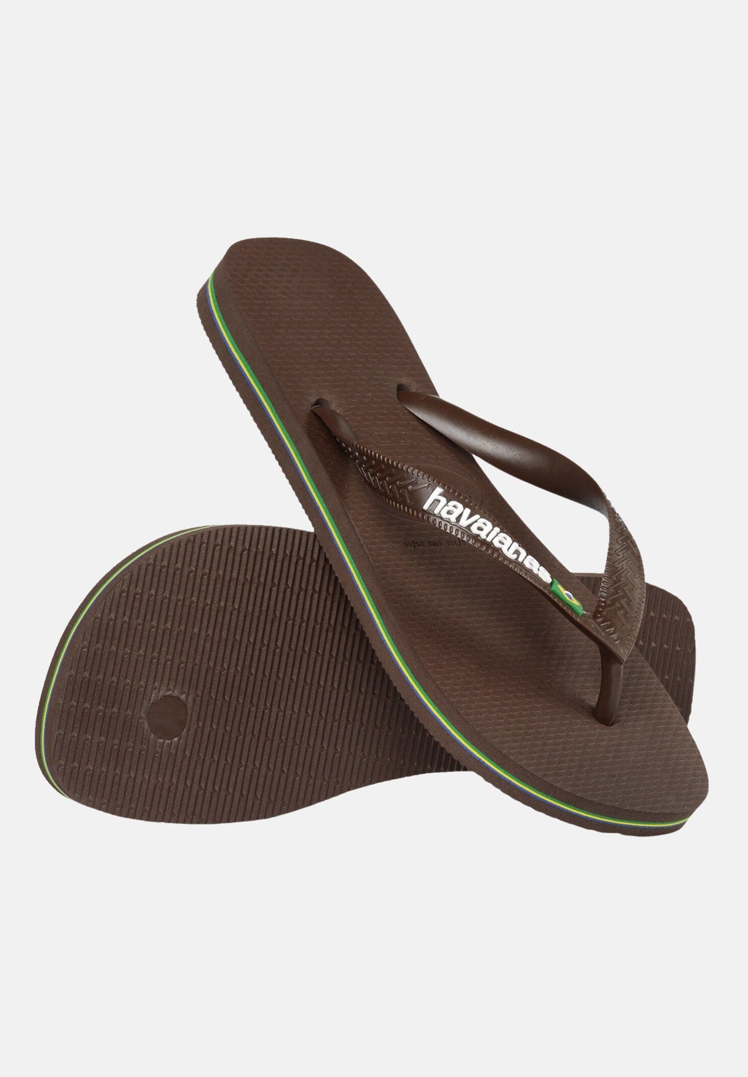 HAVAIANAS Infradito Havaianas Brasil Logo marrone per uomo e donna 4110850 2673 HAVAIANAS