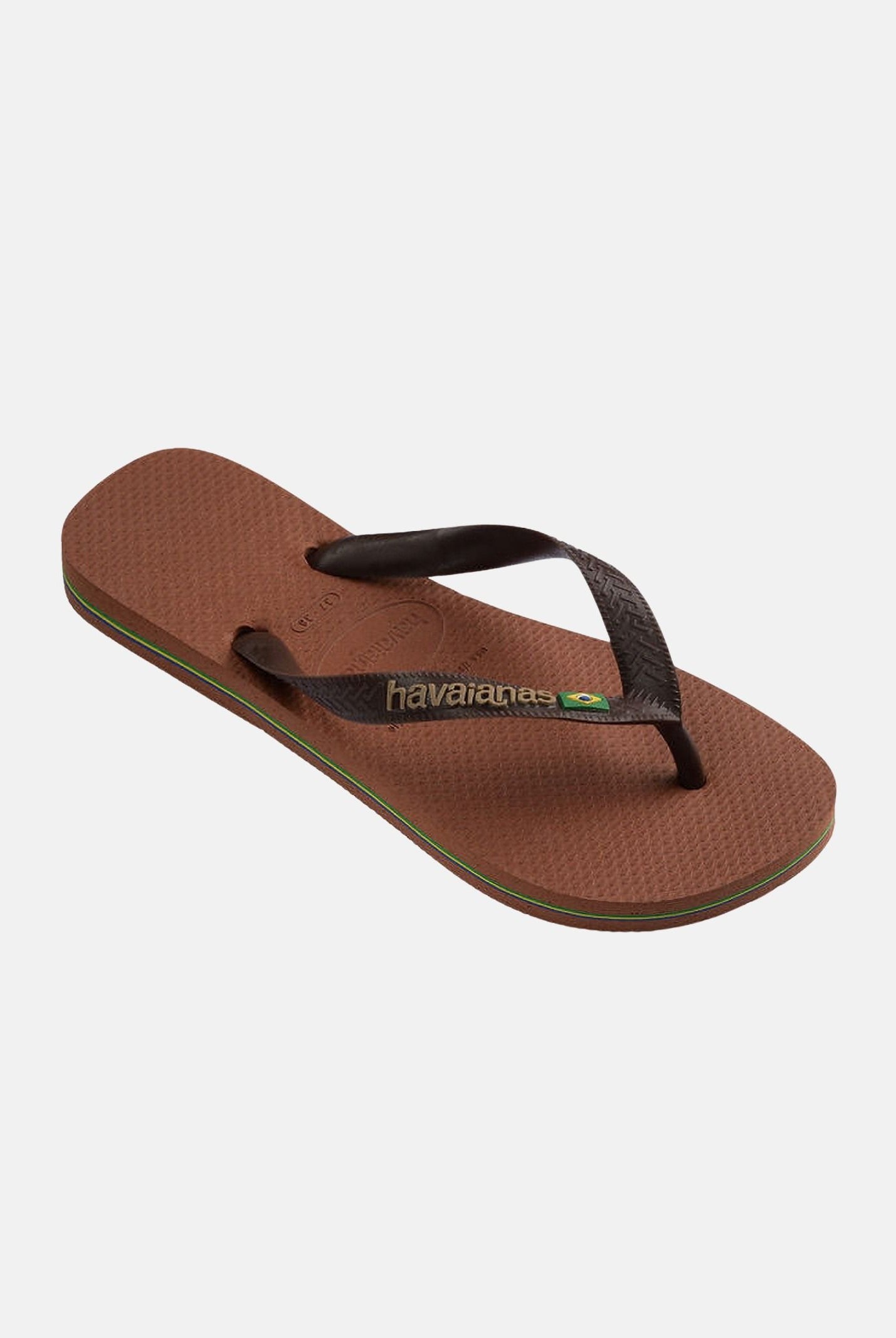 HAVAIANAS Infradito Brasil Logo marroni per uomo e donna 4110850 2815 HAVAIANAS