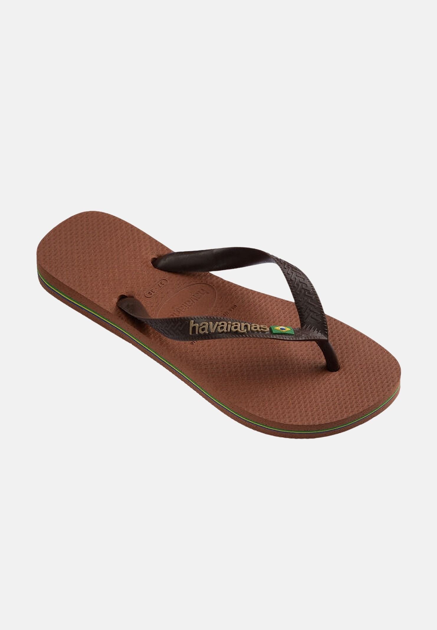 HAVAIANAS Infradito Brasil Logo marroni per uomo e donna 4110850 2815 HAVAIANAS
