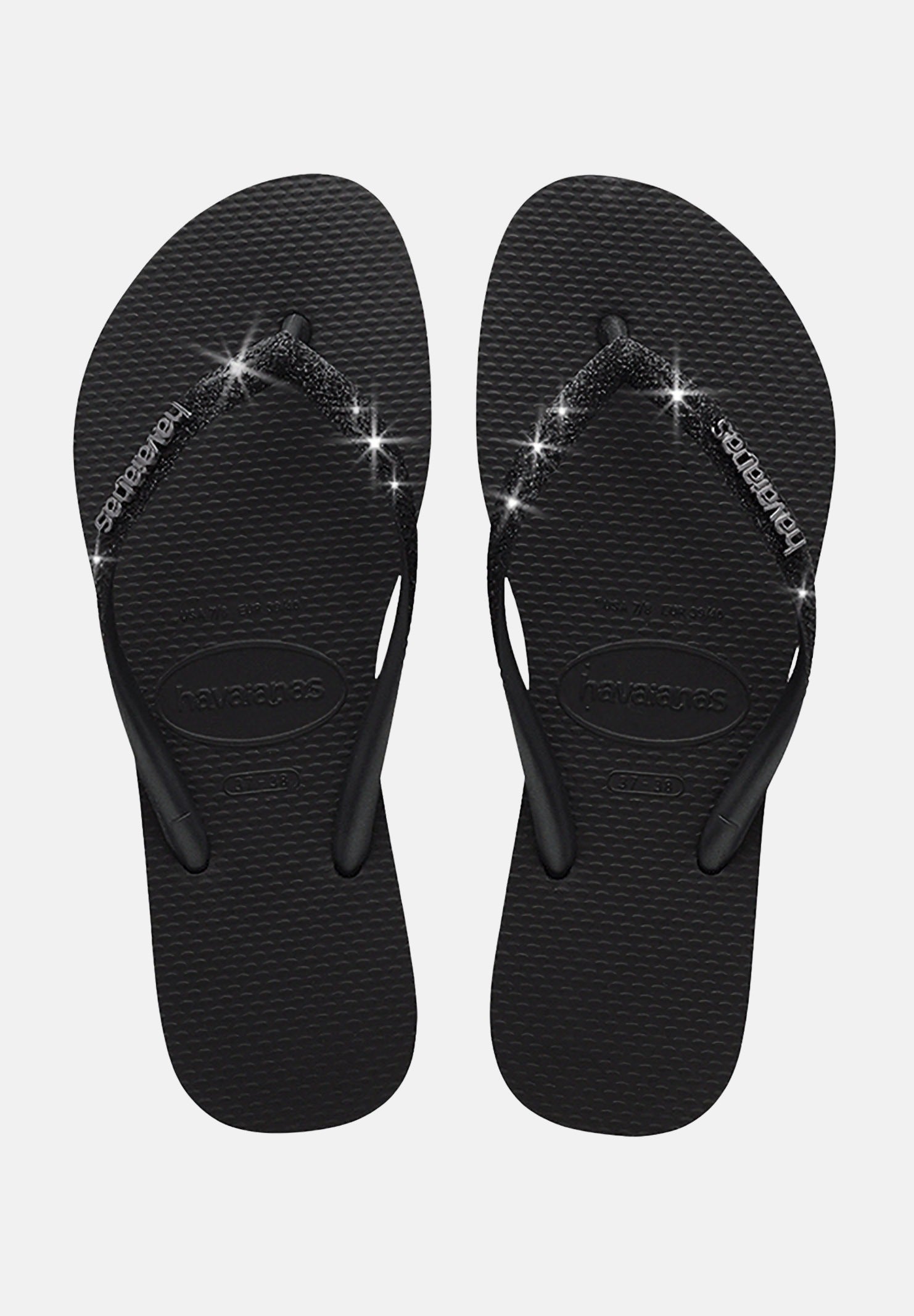 HAVAIANAS Infradito Havaianas Slim Glitter II neri da donna 4146975. 1069 HAVAIANAS