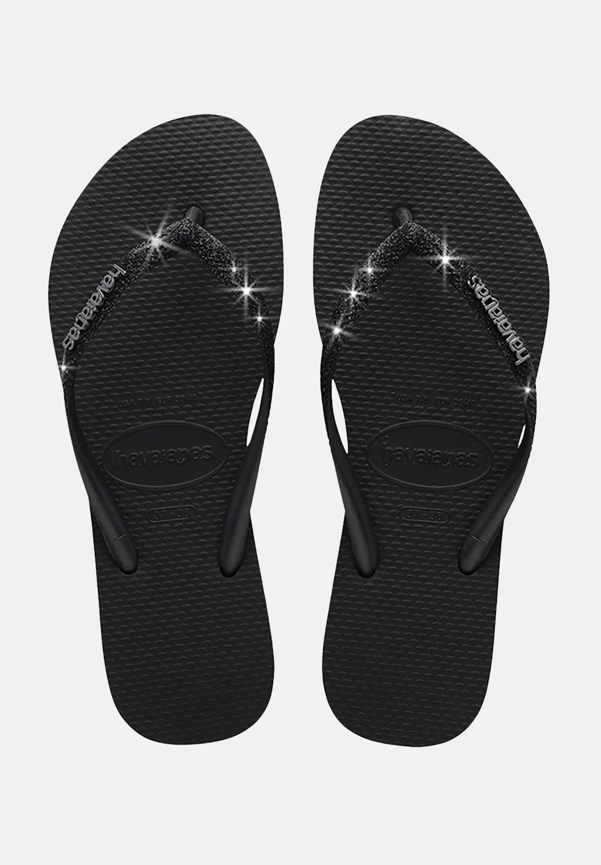 HAVAIANAS Infradito Havaianas Slim Glitter II neri da donna 4146975. 1069 HAVAIANAS