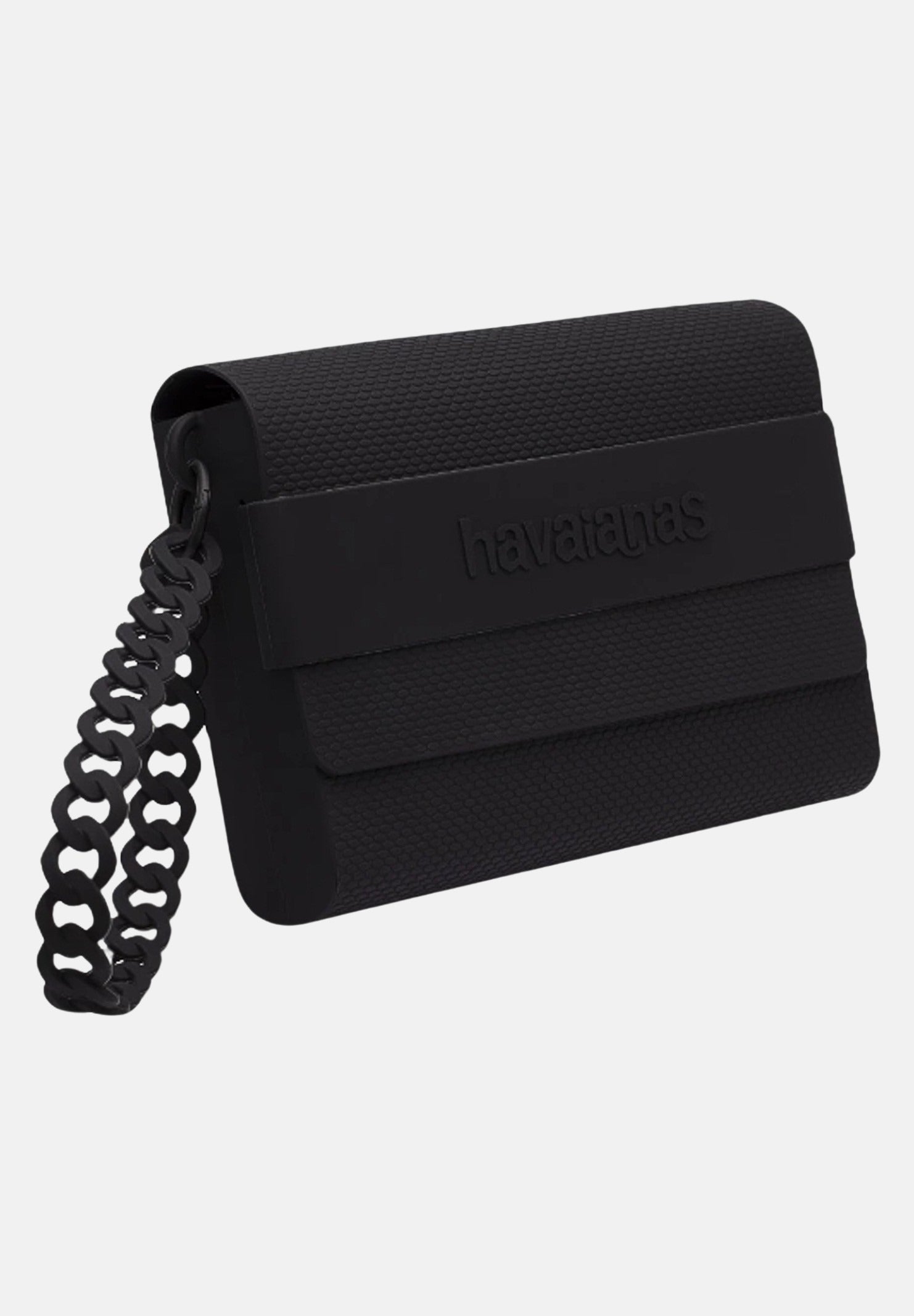 HAVAIANAS Pochette nera da donna in gomma 4148799 0090 HAVAIANAS