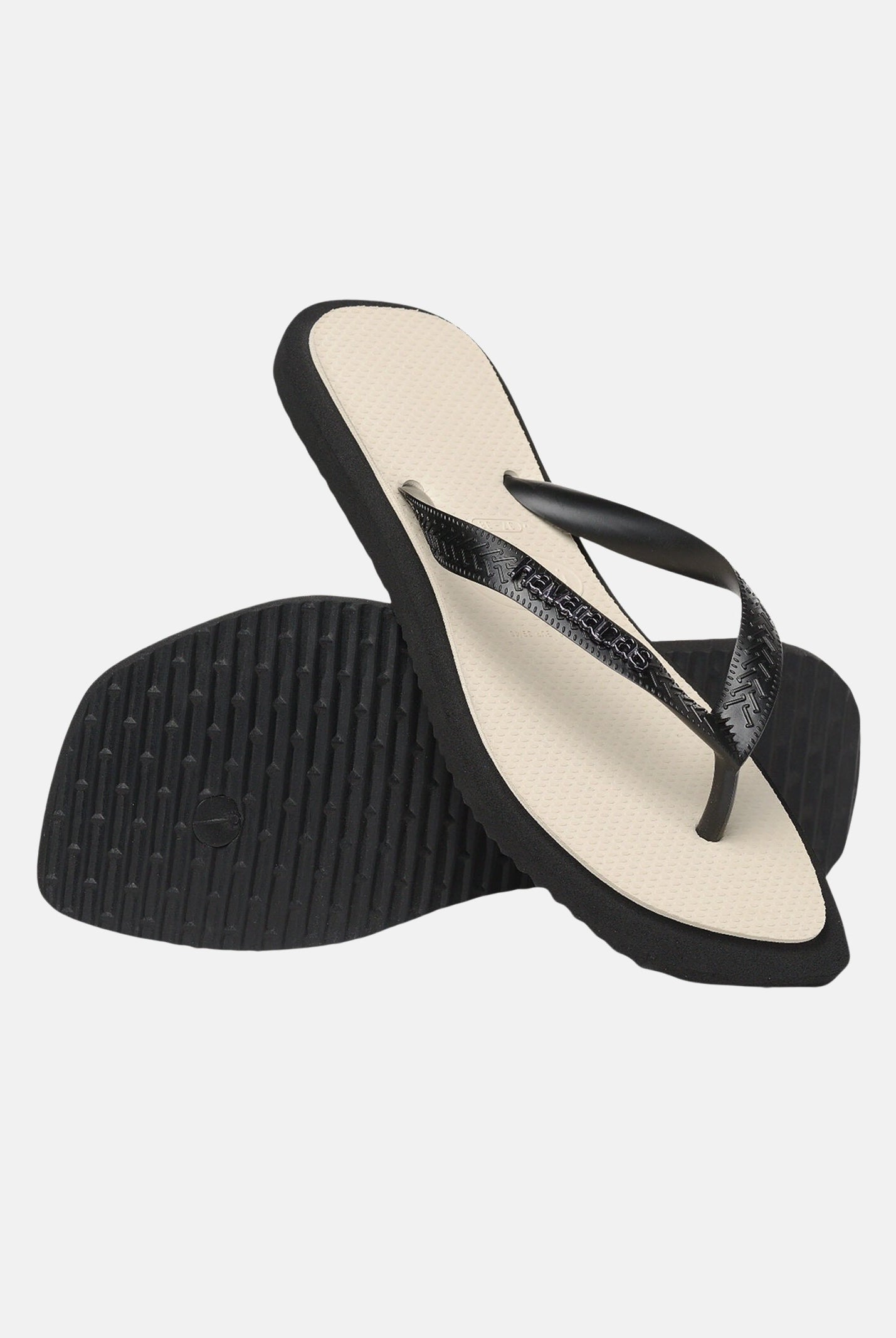 HAVAIANAS Infradito Top Square Fusion neri e panna da donna 4149944 0090 HAVAIANAS