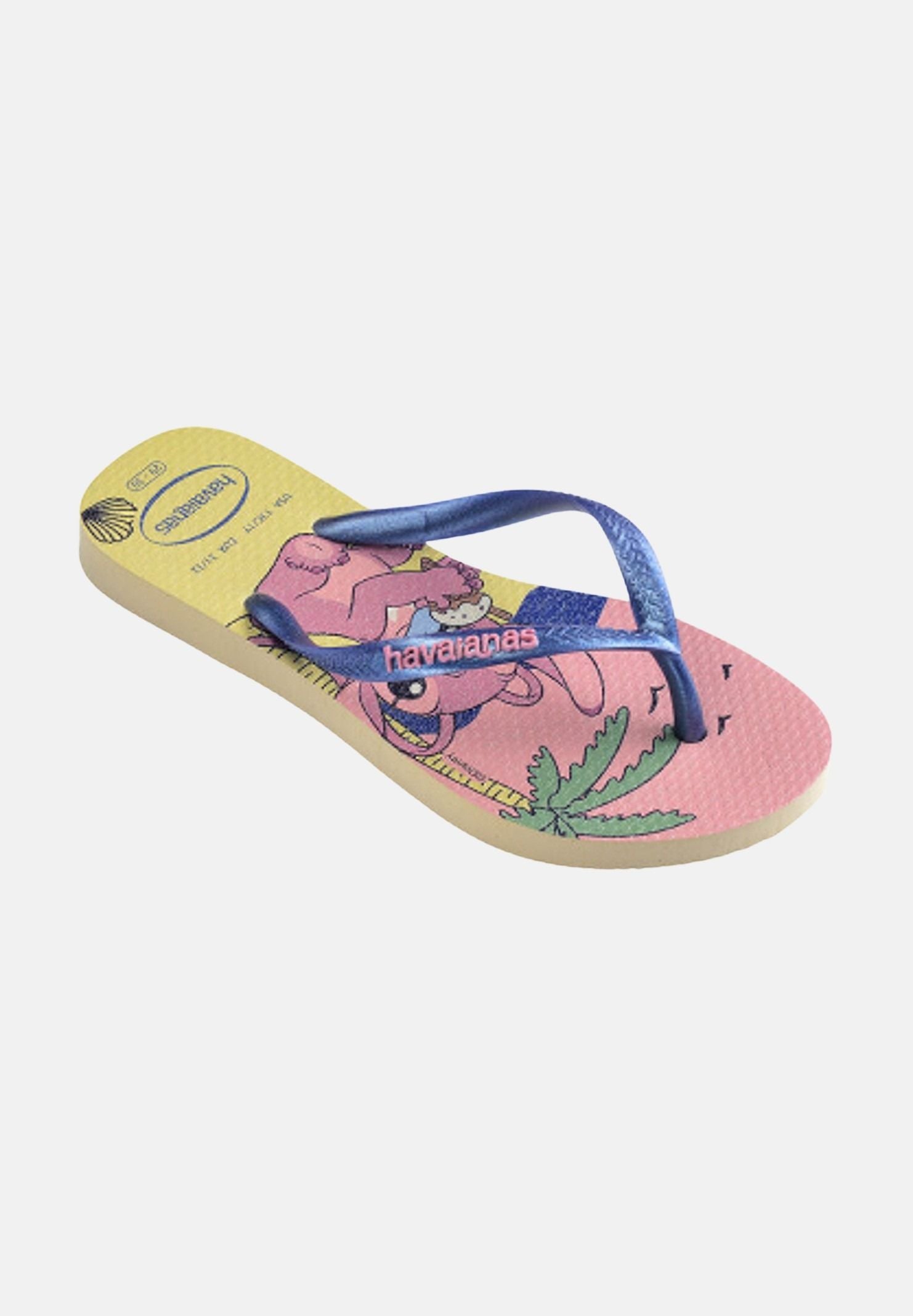 HAVAIANAS Infradito Kids Slim Disney Buttercream giallo e rosa bambina. 4150250 9256 HAVAIANAS