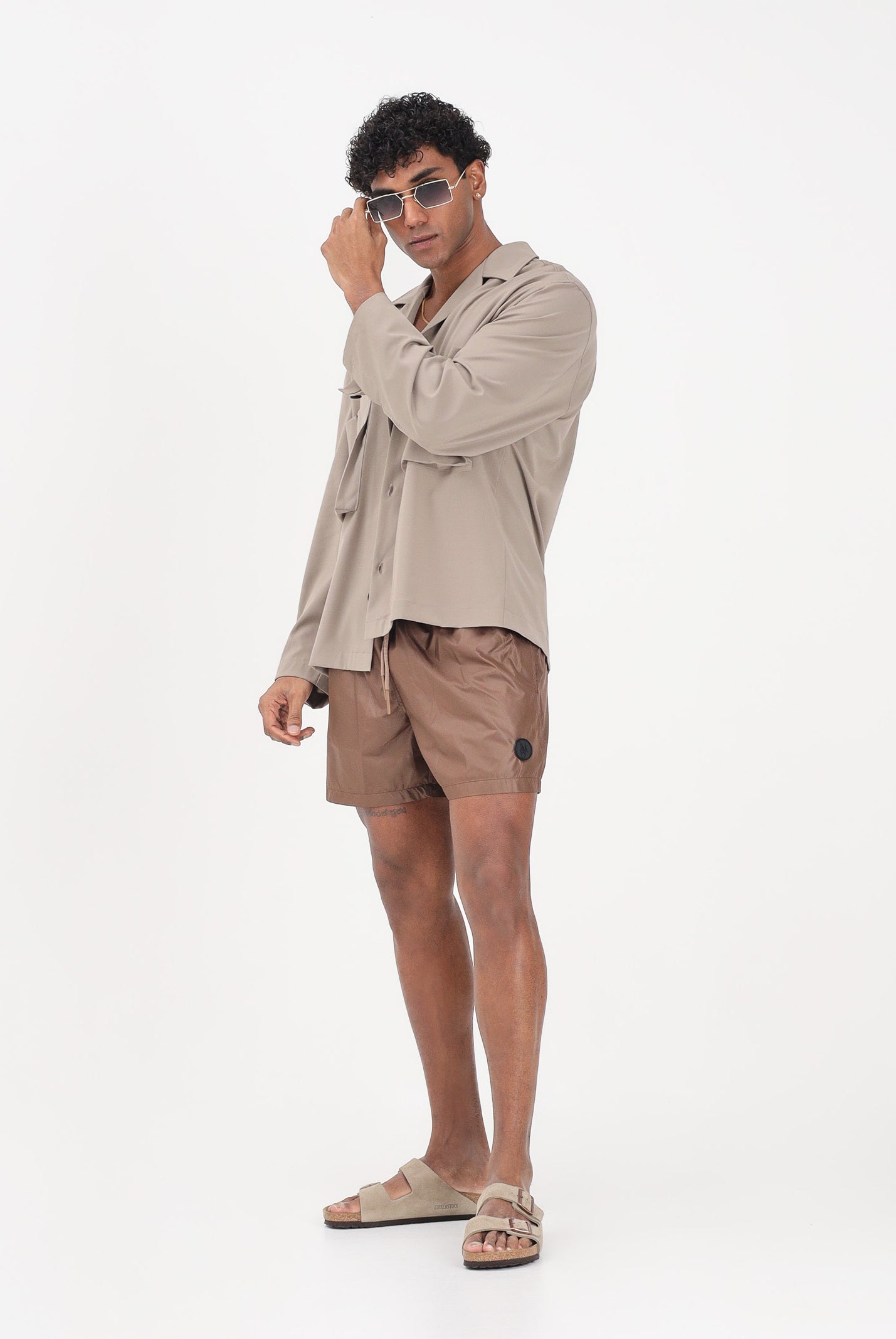 I'M BRIAN Shorts mare marrone da uomo BC3750 020 I'M BRIAN
