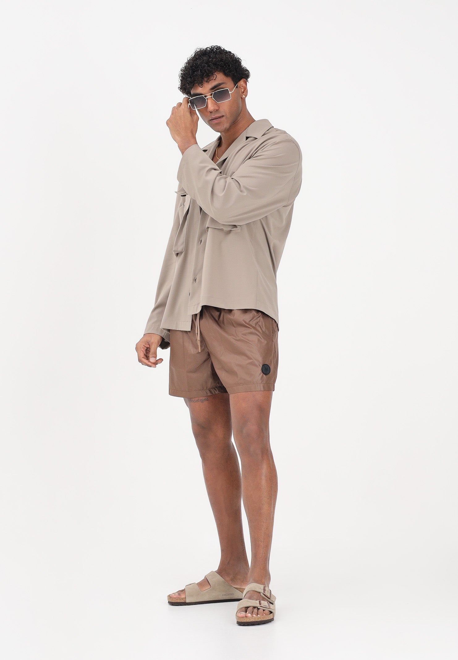 I'M BRIAN Shorts mare marrone da uomo BC3750 020 I'M BRIAN