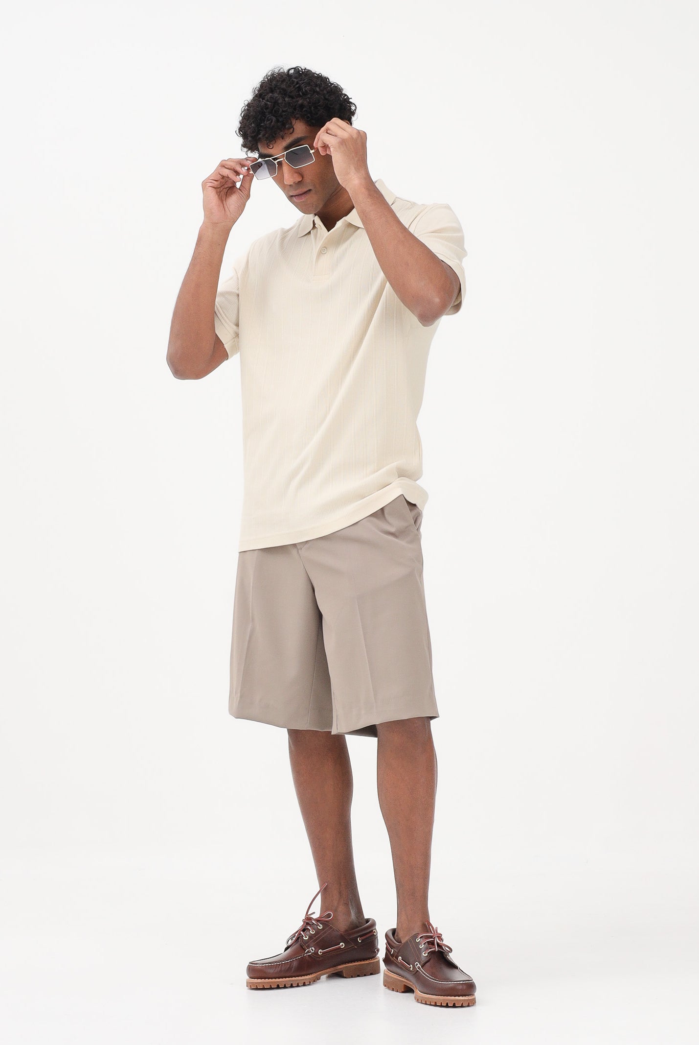 I'M BRIAN Shorts beige da uomo BE3687 TA I'M BRIAN