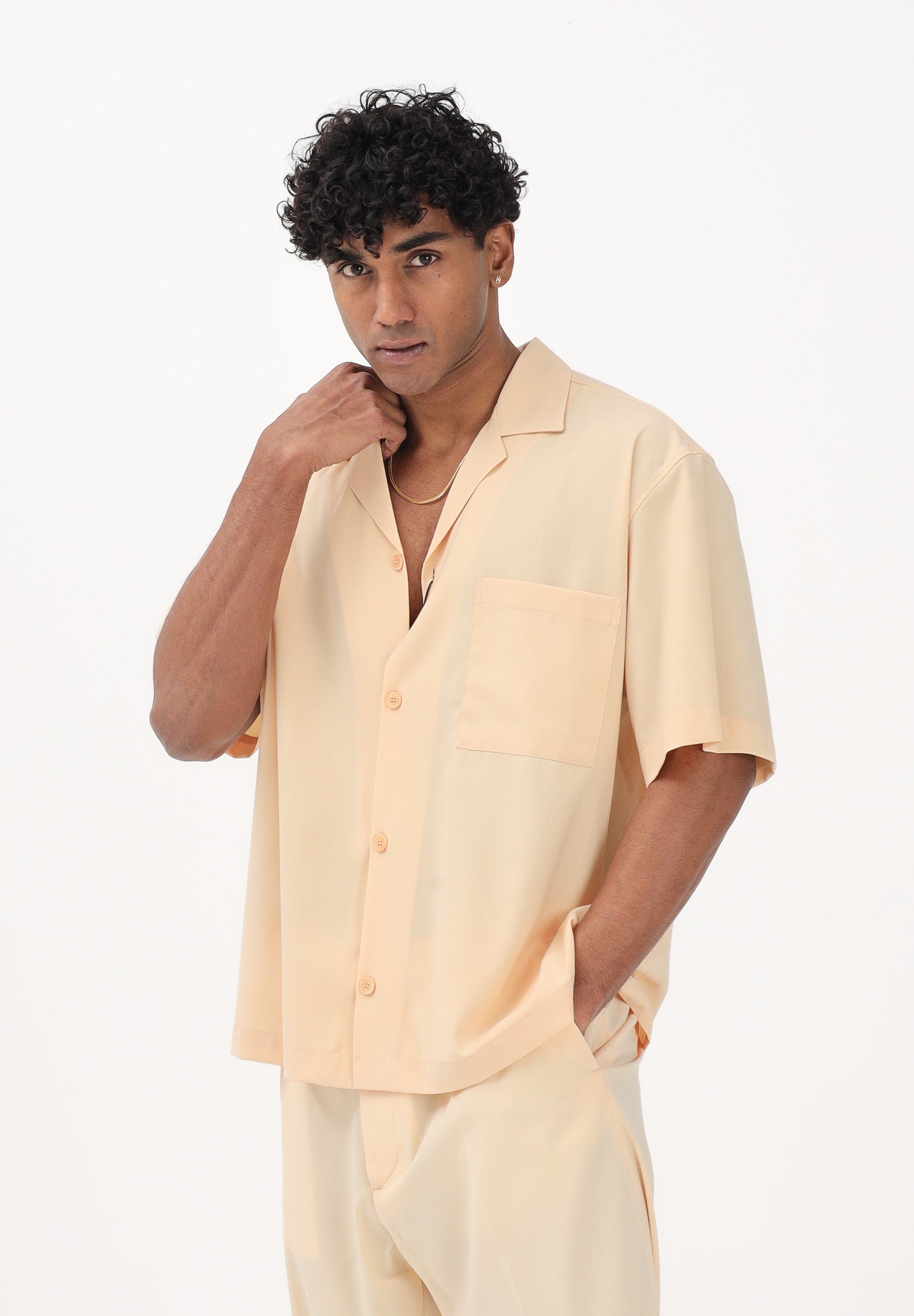 I'M BRIAN Camicia a manica corta pesca da uomo CA3623 PES I'M BRIAN