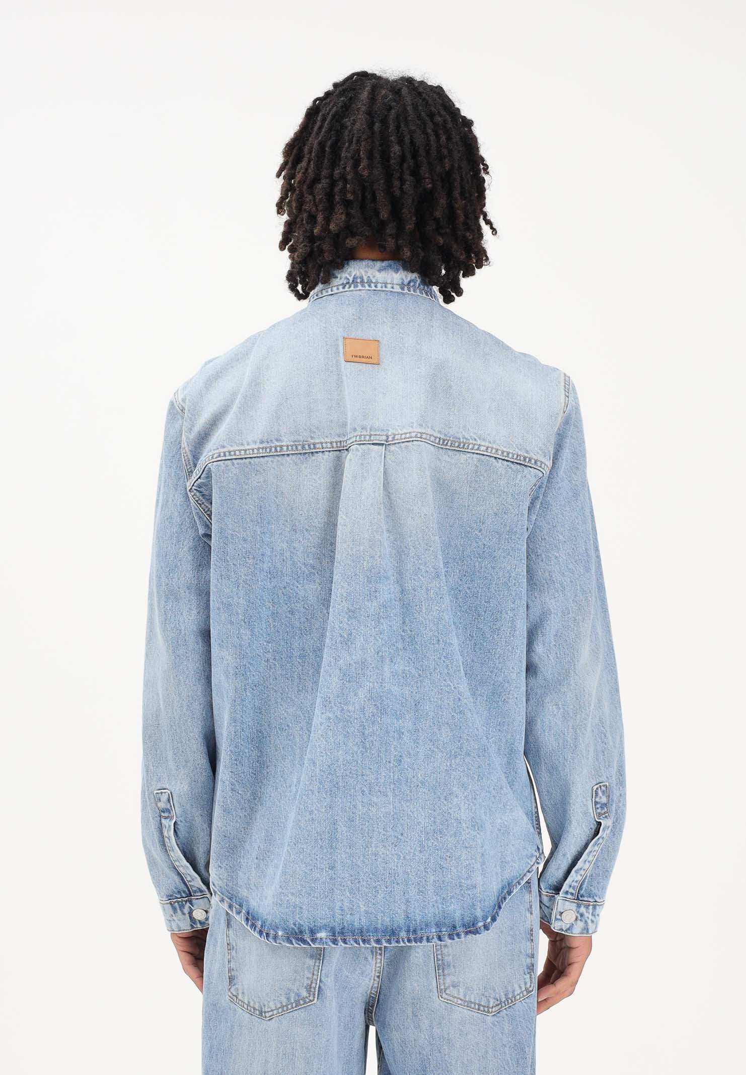 I'M BRIAN Camicia a manica lunga in denim chiaro da uomo CA3655 0028 I'M BRIAN