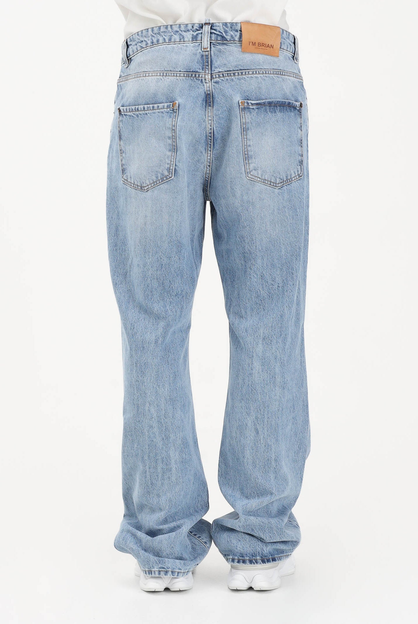 I'M BRIAN Jeans in denim chiaro da uomo FLAREL426 L426 I'M BRIAN