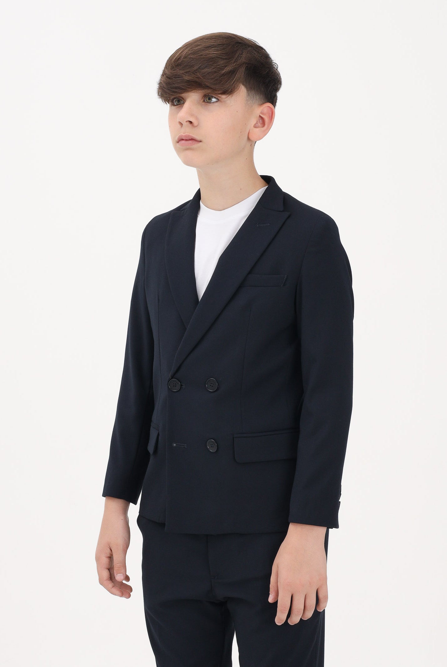 I'M BRIAN giacca doppiopetto blu navy bambino GIA3655J BL I'M BRIAN