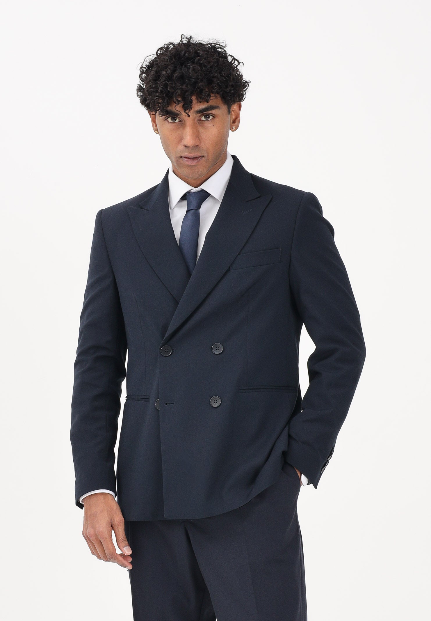 I'M BRIAN Giacca doppiopetto blu da uomo GIA3657 005 I'M BRIAN