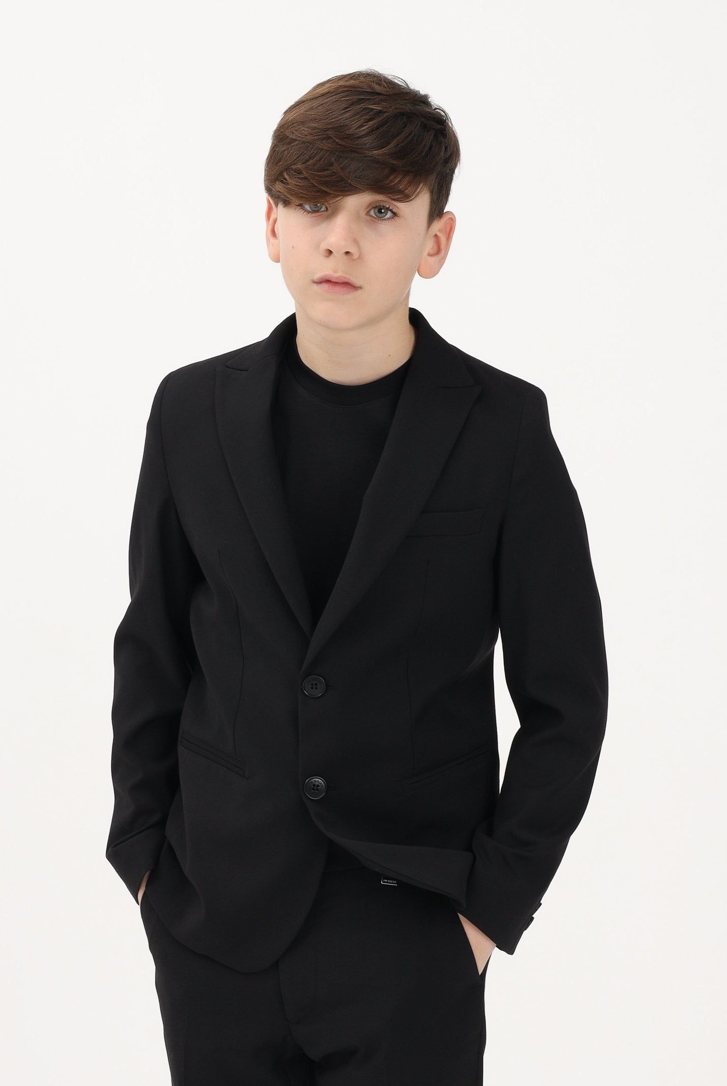 I'M BRIAN Giacca nera da bambino GIA3658J 009 I'M BRIAN