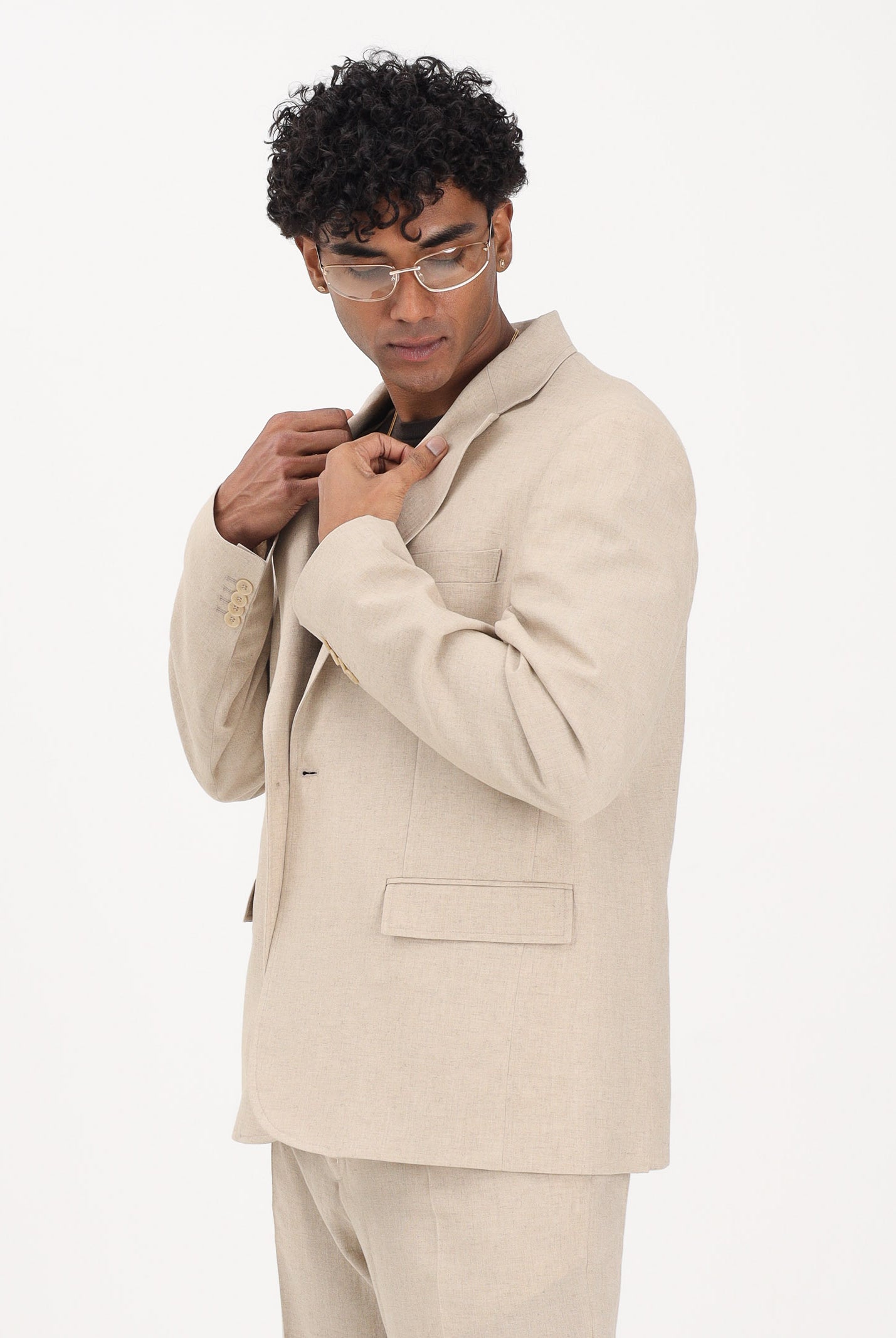 I'M BRIAN Giacca monopetto beige da uomo GIA3666 0025 I'M BRIAN