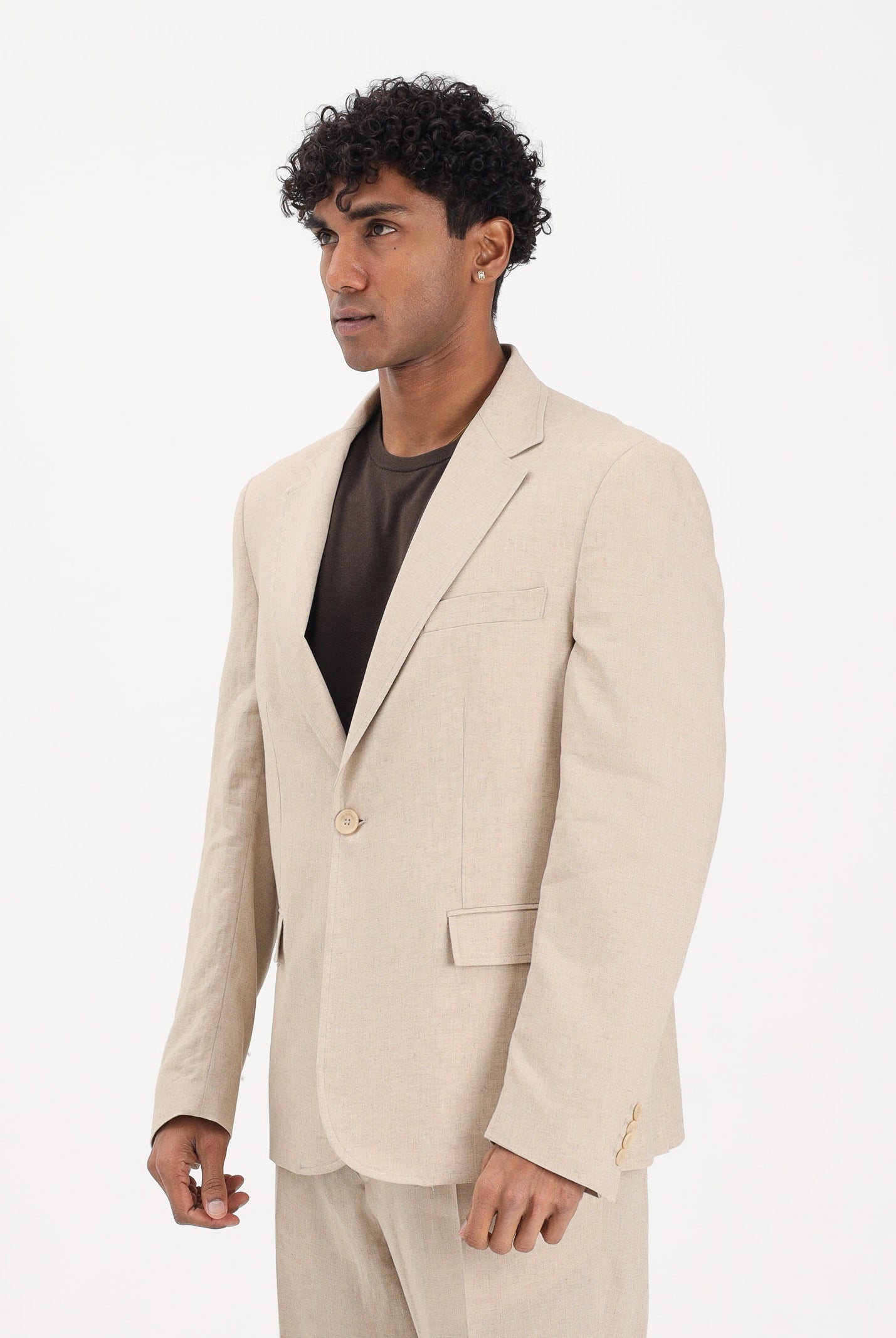 I'M BRIAN Giacca monopetto beige da uomo GIA3666 0025 I'M BRIAN