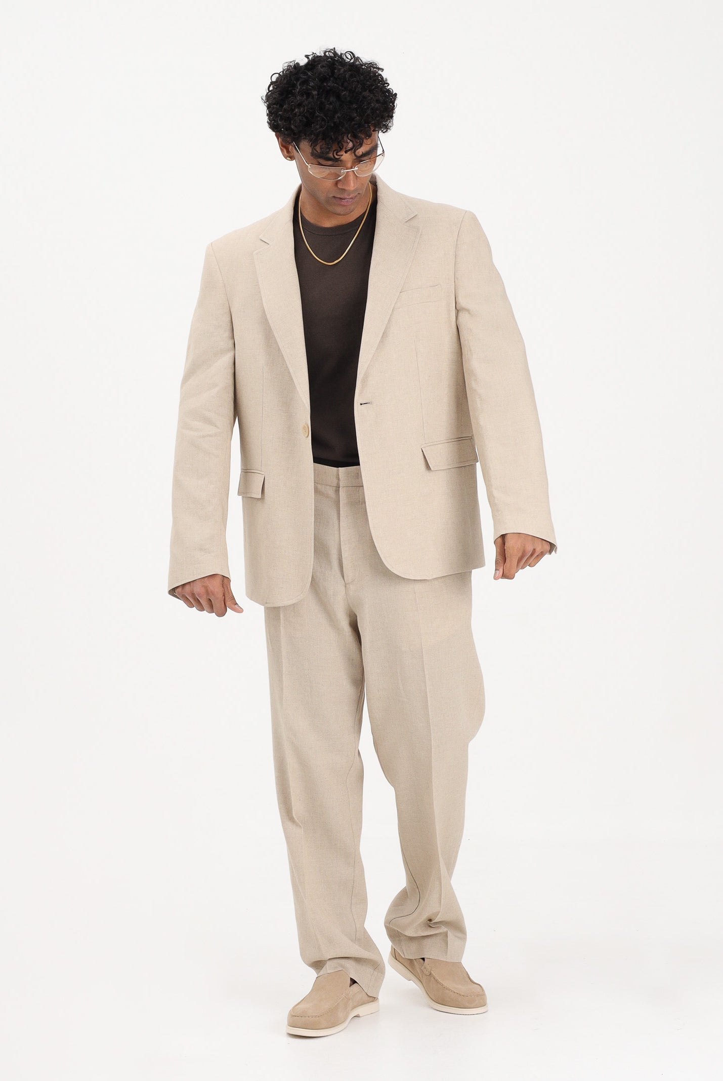 I'M BRIAN Giacca monopetto beige da uomo GIA3666 0025 I'M BRIAN