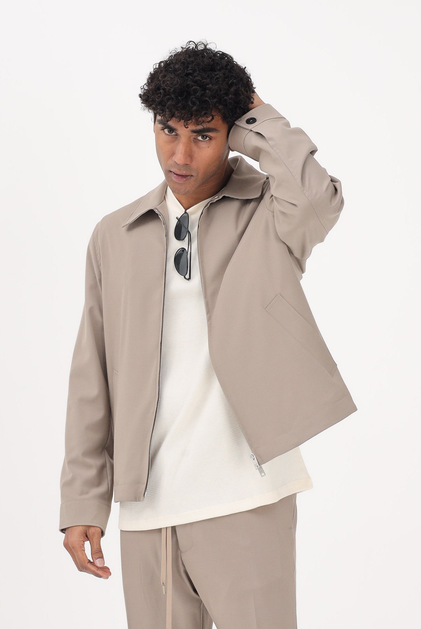 I'M BRIAN Giacca a vento beige da uomo GIU3669 TA I'M BRIAN
