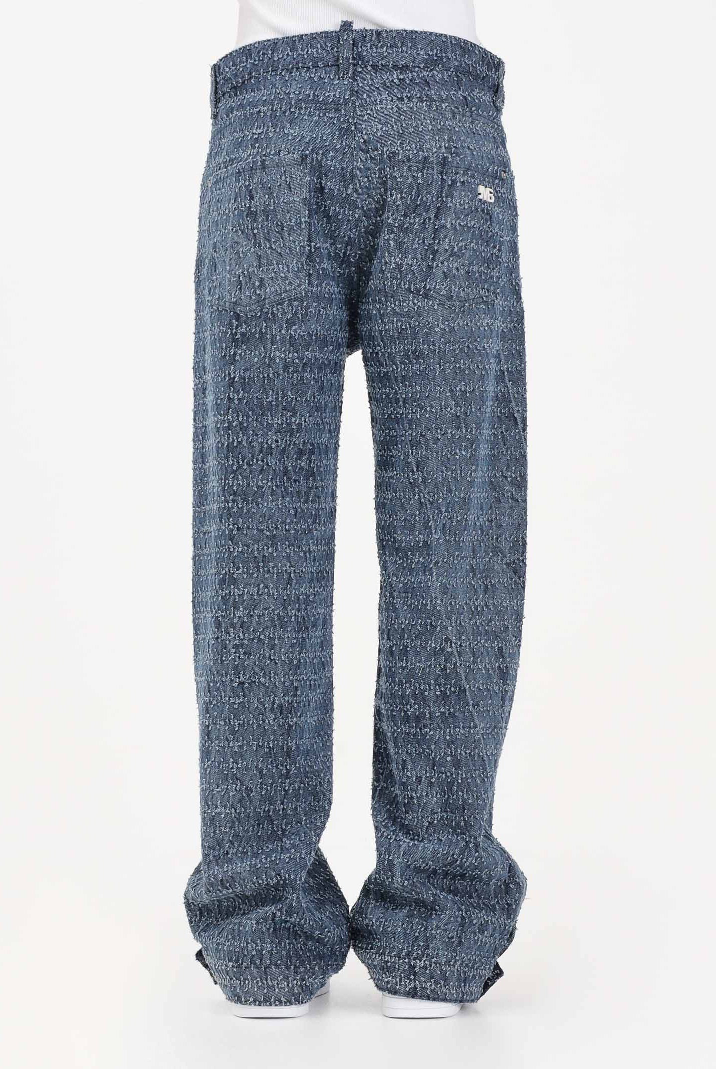 I'M BRIAN Jeans in denim medio da uomo con lavorazione texturizzata JACE926 0028 I'M BRIAN